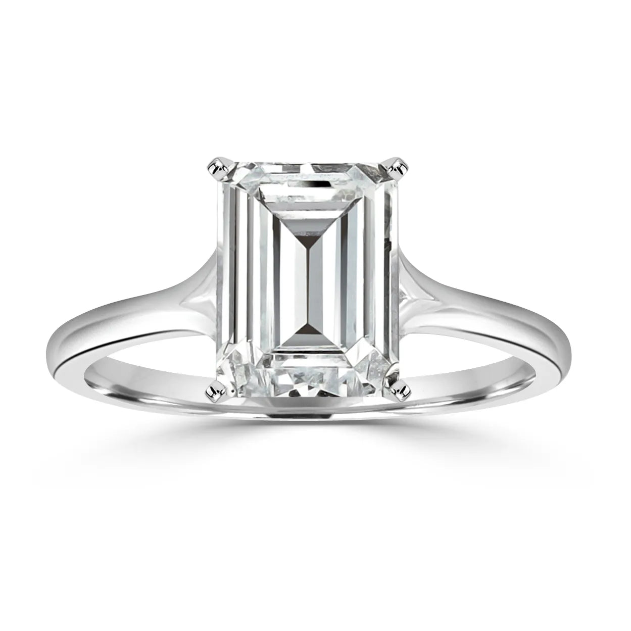 Emerald-White Gold|Emerald|14K White Gold|18K White Gold|Platinum