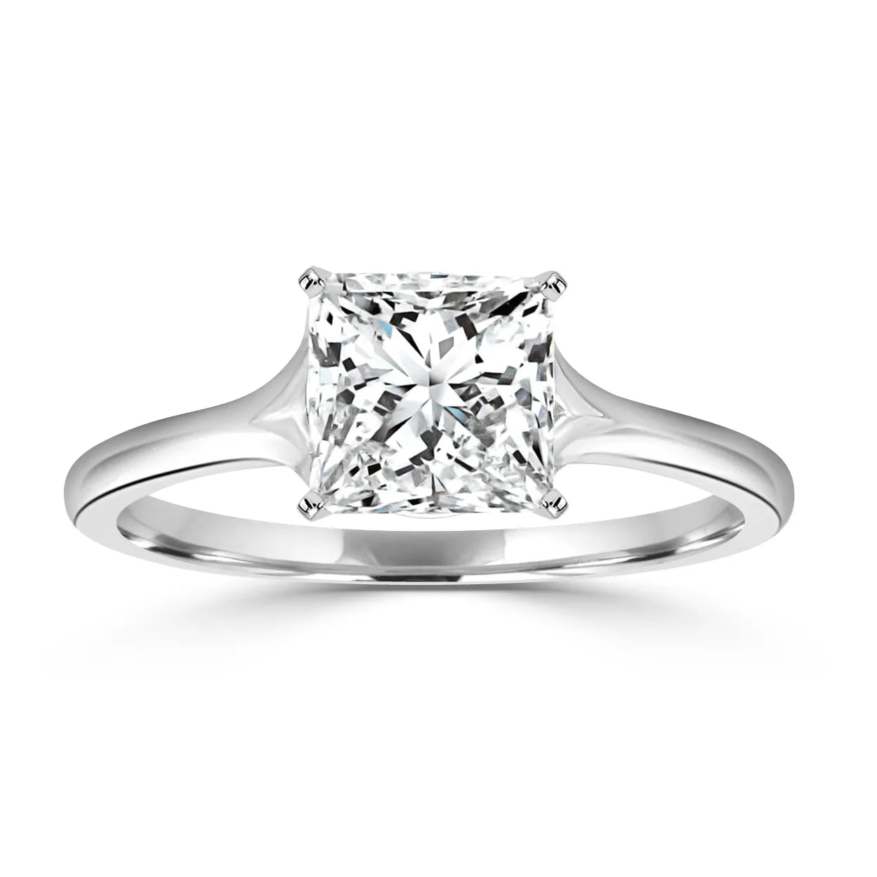 Princess-White Gold|Princess|14K White Gold|18K White Gold|Platinum
