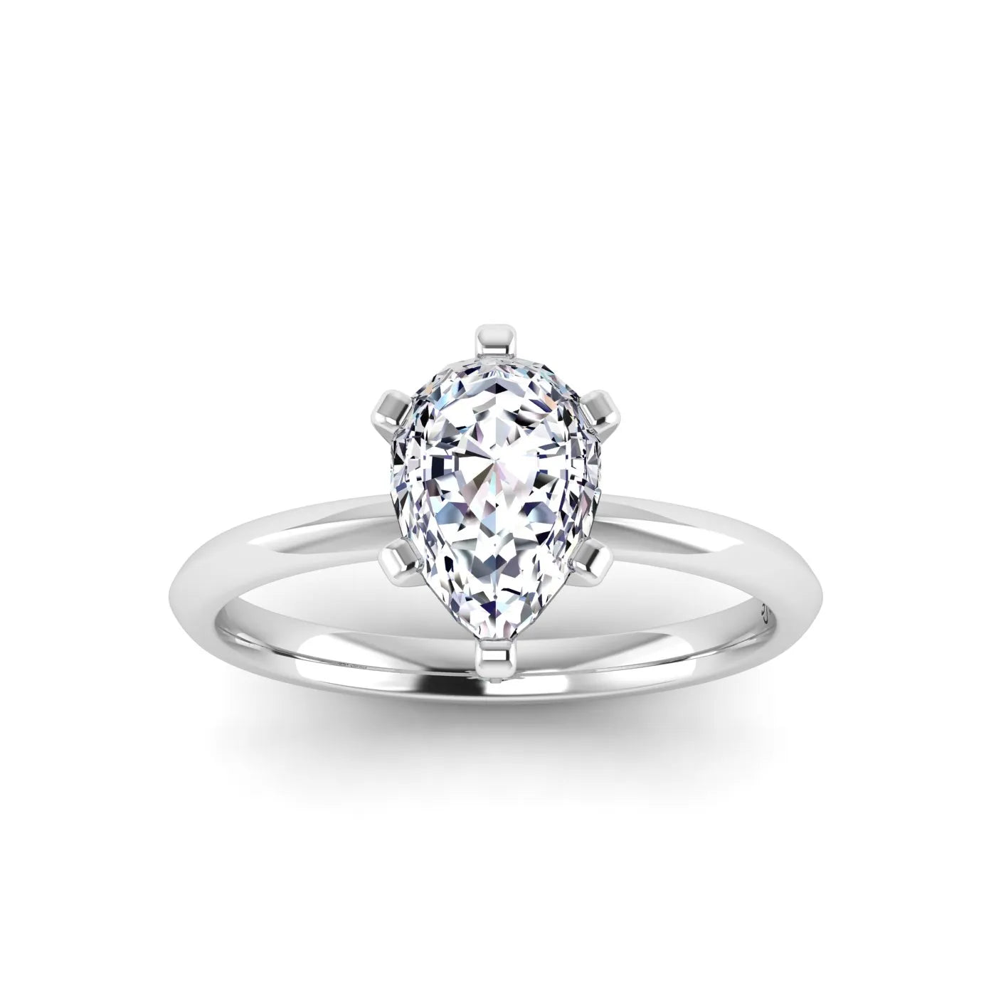 Pear-White Gold|Pear|14K White Gold|18K White Gold|Platinum