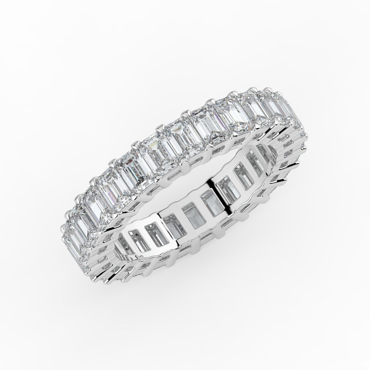 Emerald Diamond Eternity Ring