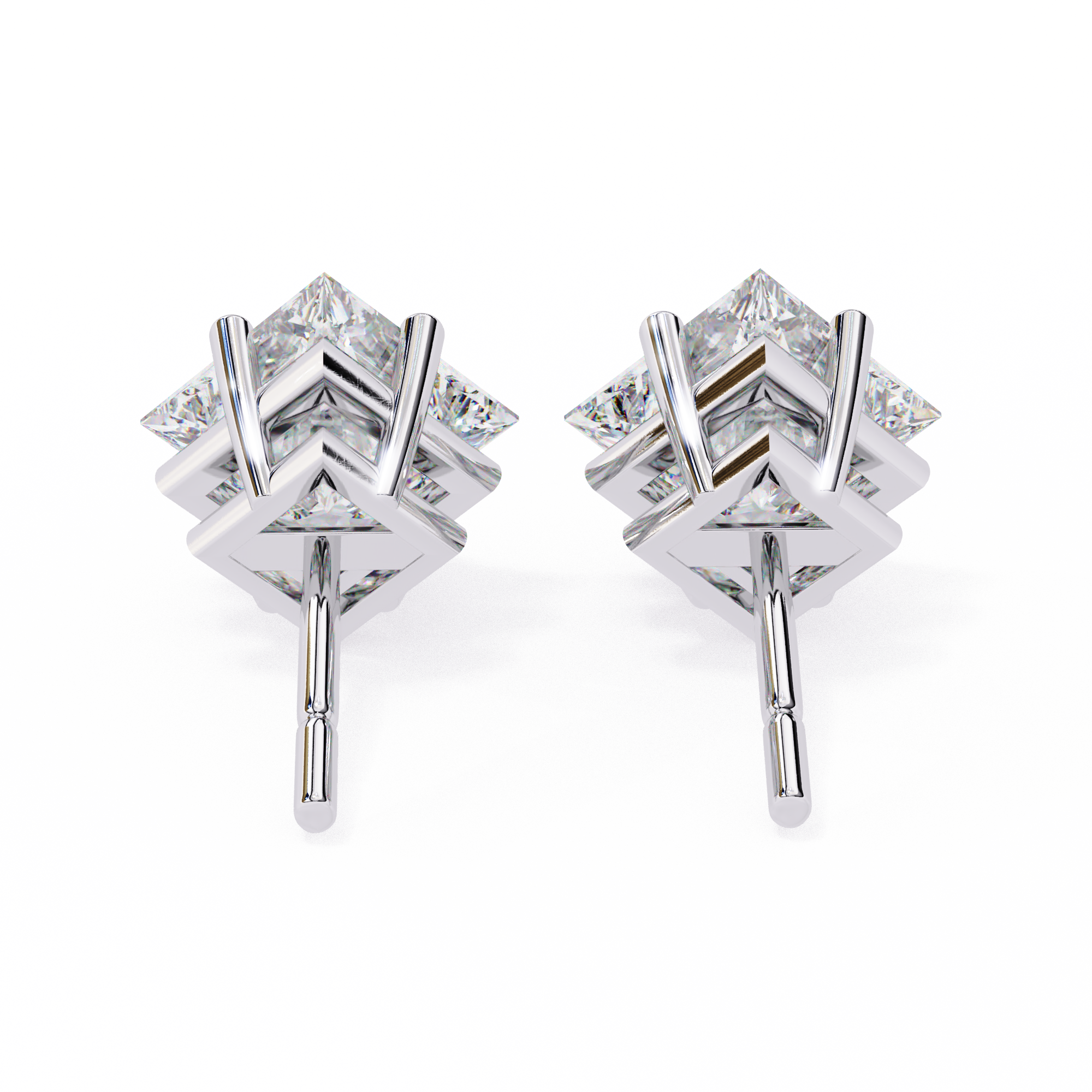 Princess Solitaire Earing
