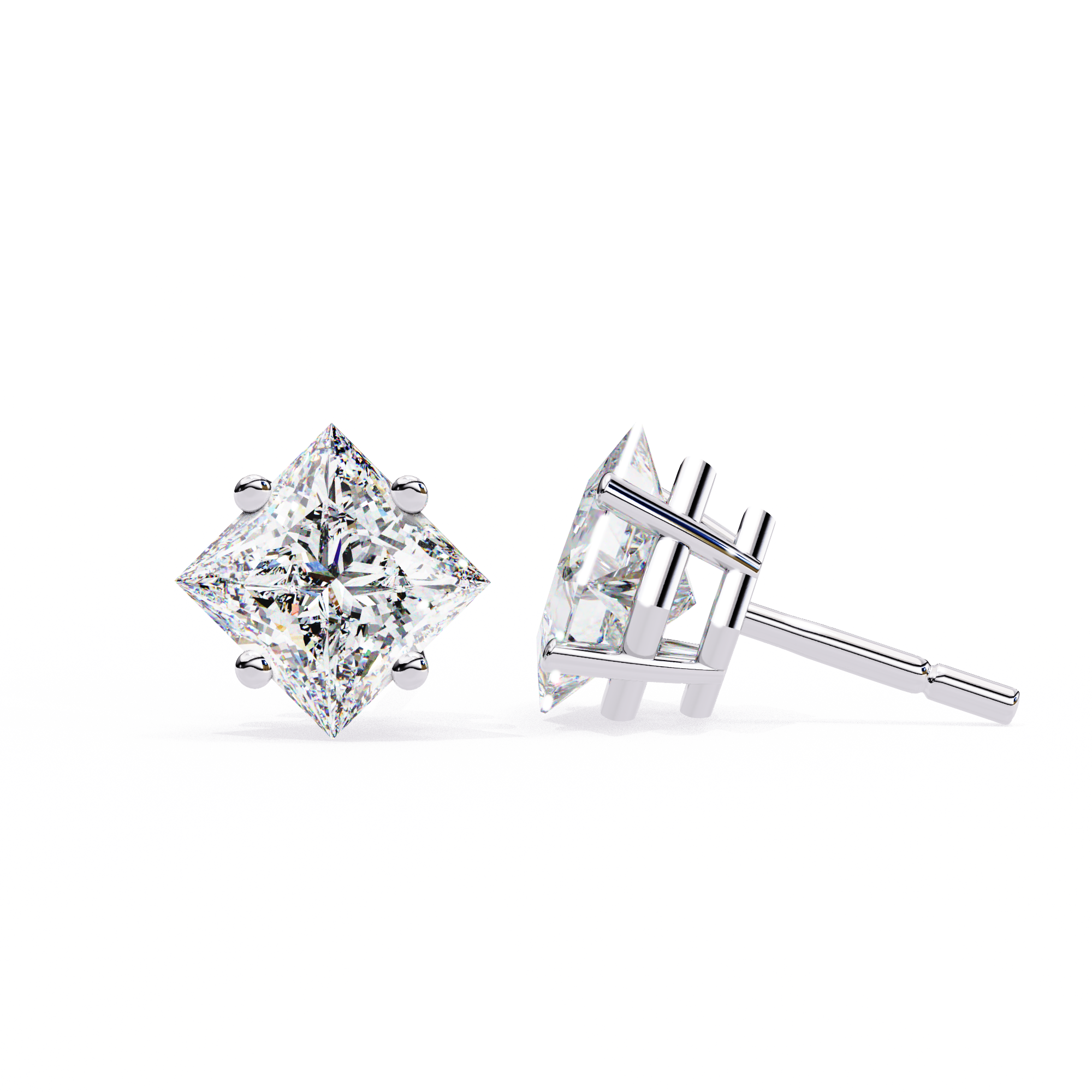 Princess Solitaire Earing