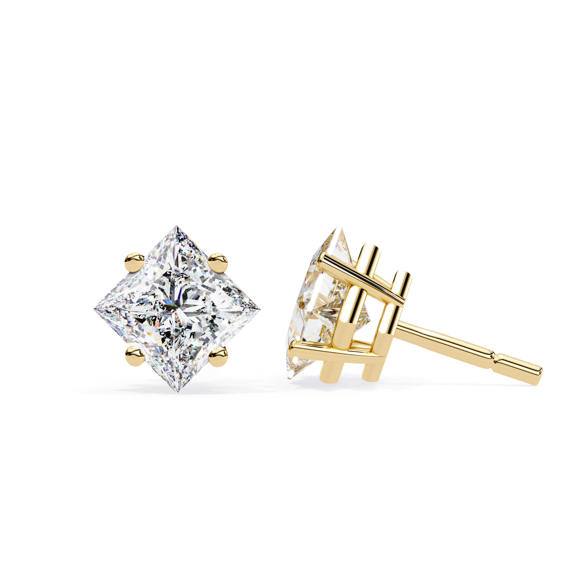 Princess Solitaire Earing