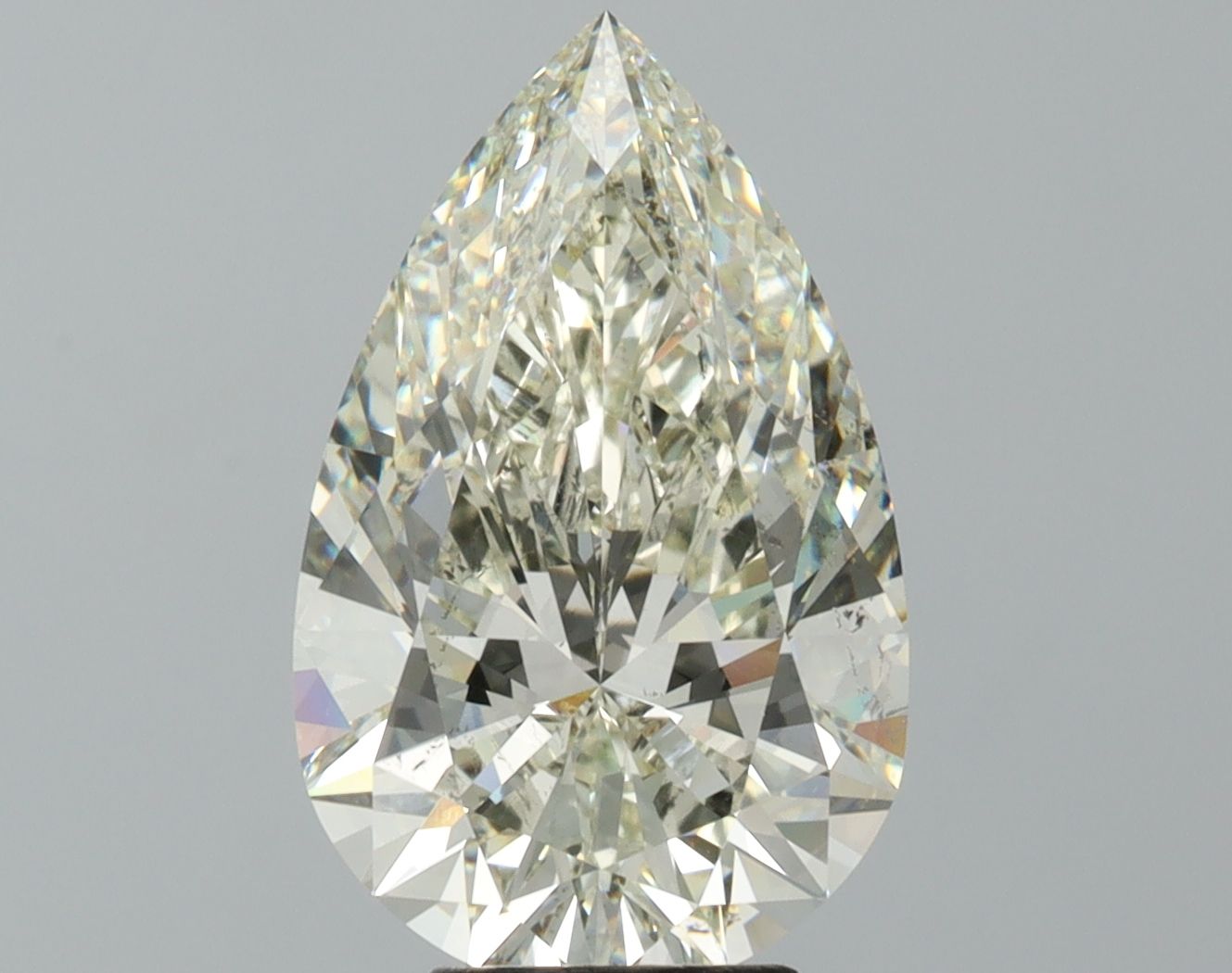 5.17 Carat J-SI1 Pear Cut Diamond