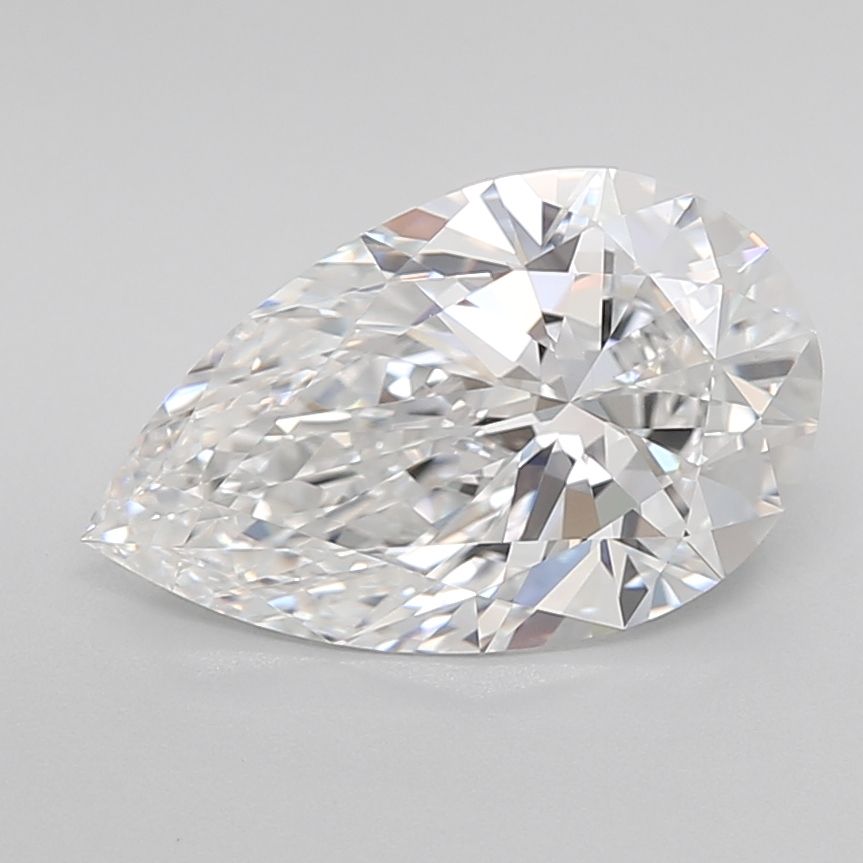 3.08 Carat D-IF Pear Lab Created Diamond