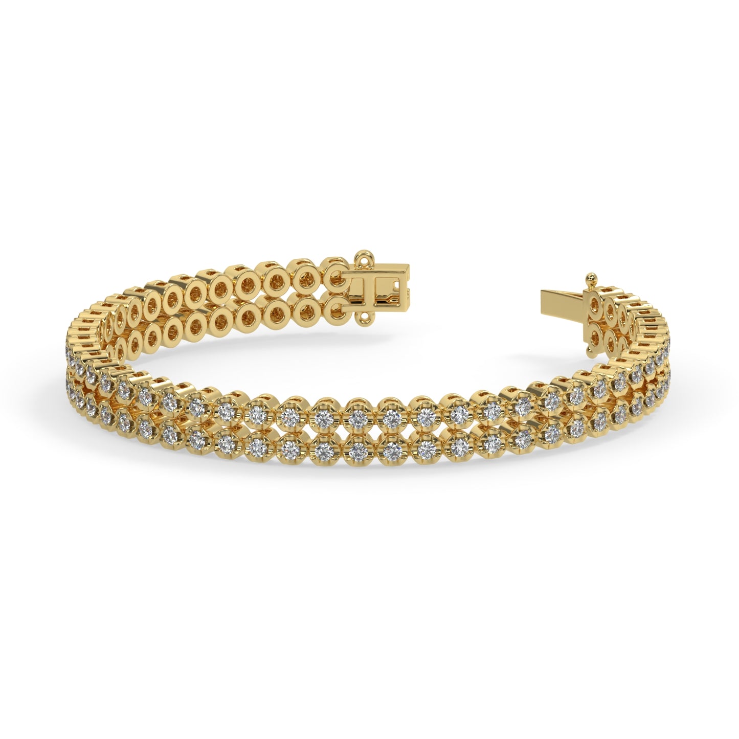 Double Row Diamond Bracelet