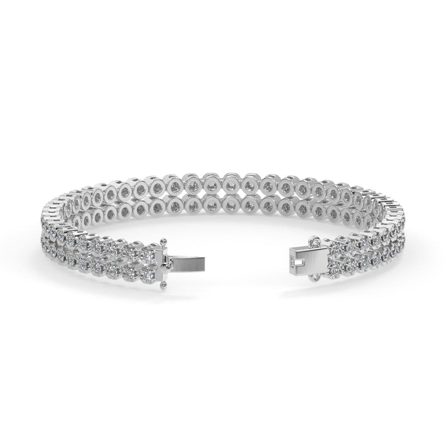 Double Row Diamond Bracelet