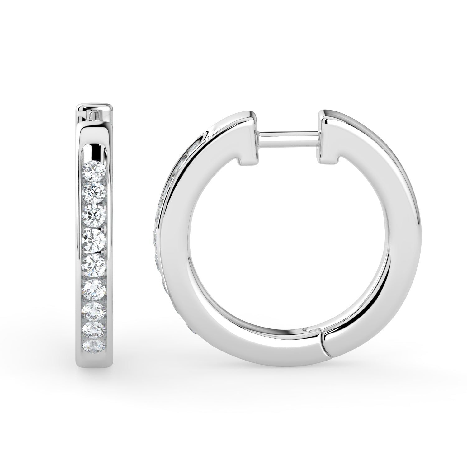 Hoop Diamond Earring