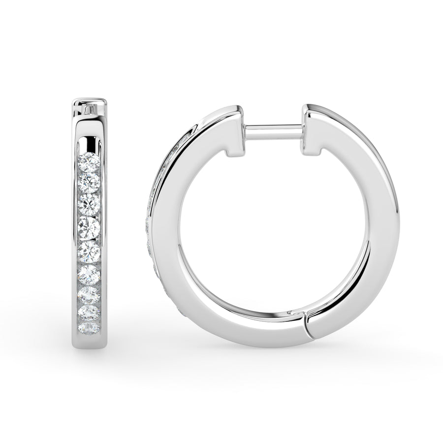 Hoop Diamond Earring