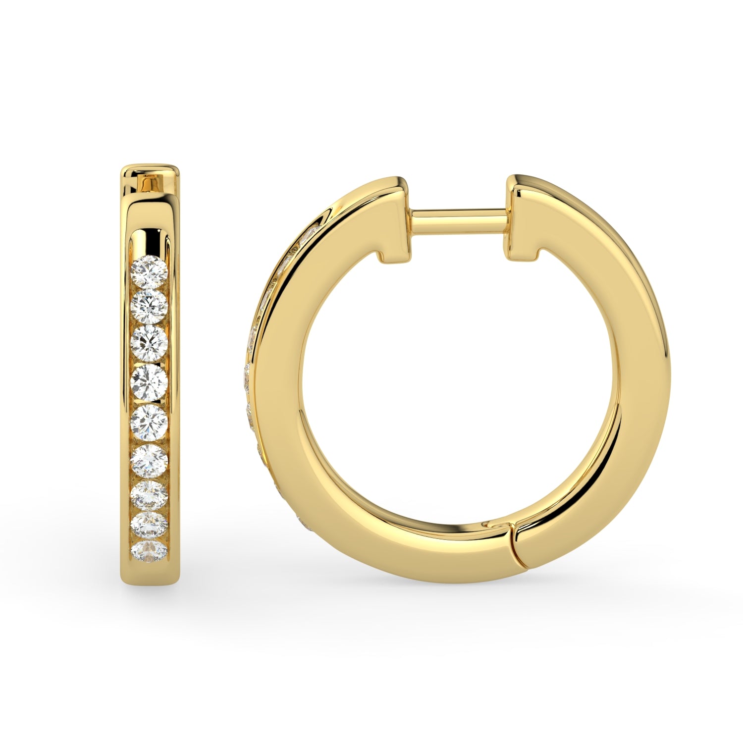 Hoop Diamond Earring