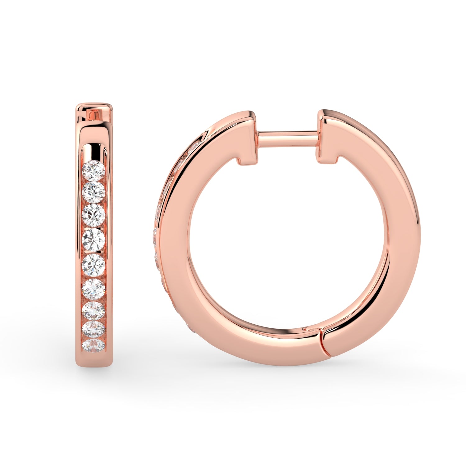 Hoop Diamond Earring