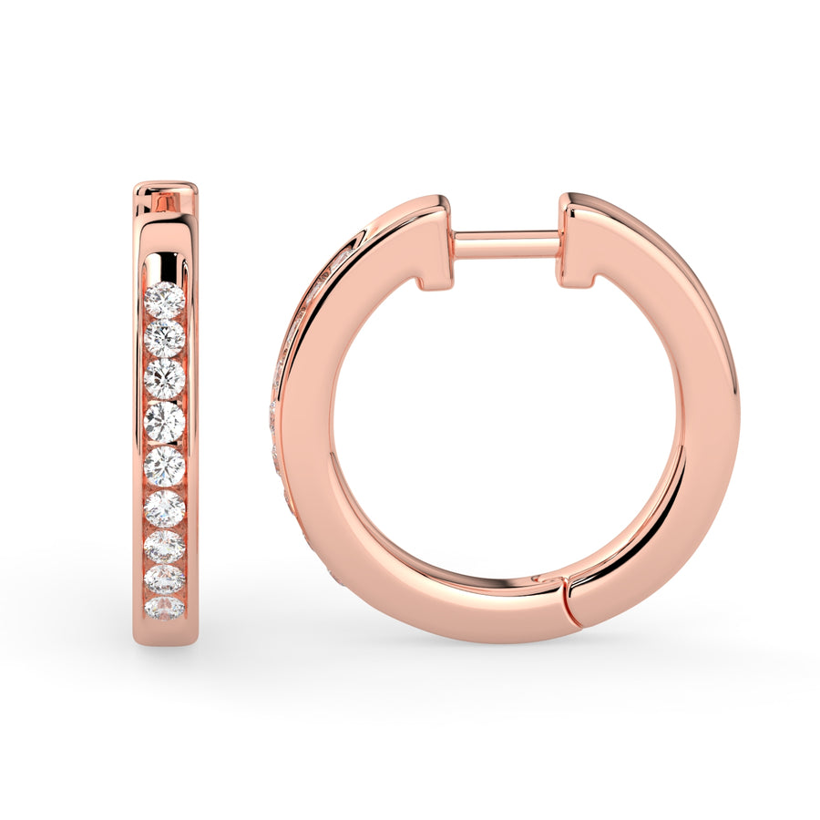 Hoop Diamond Earring