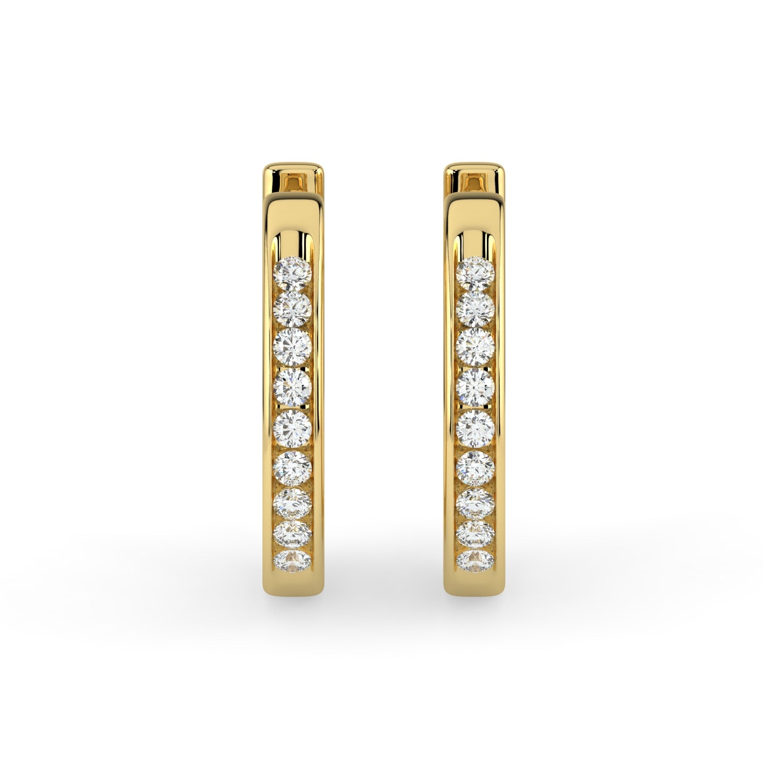 Hoop Diamond Earring