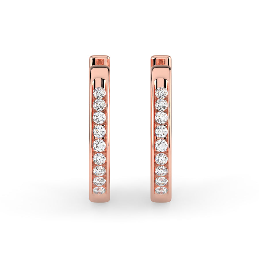 Hoop Diamond Earring