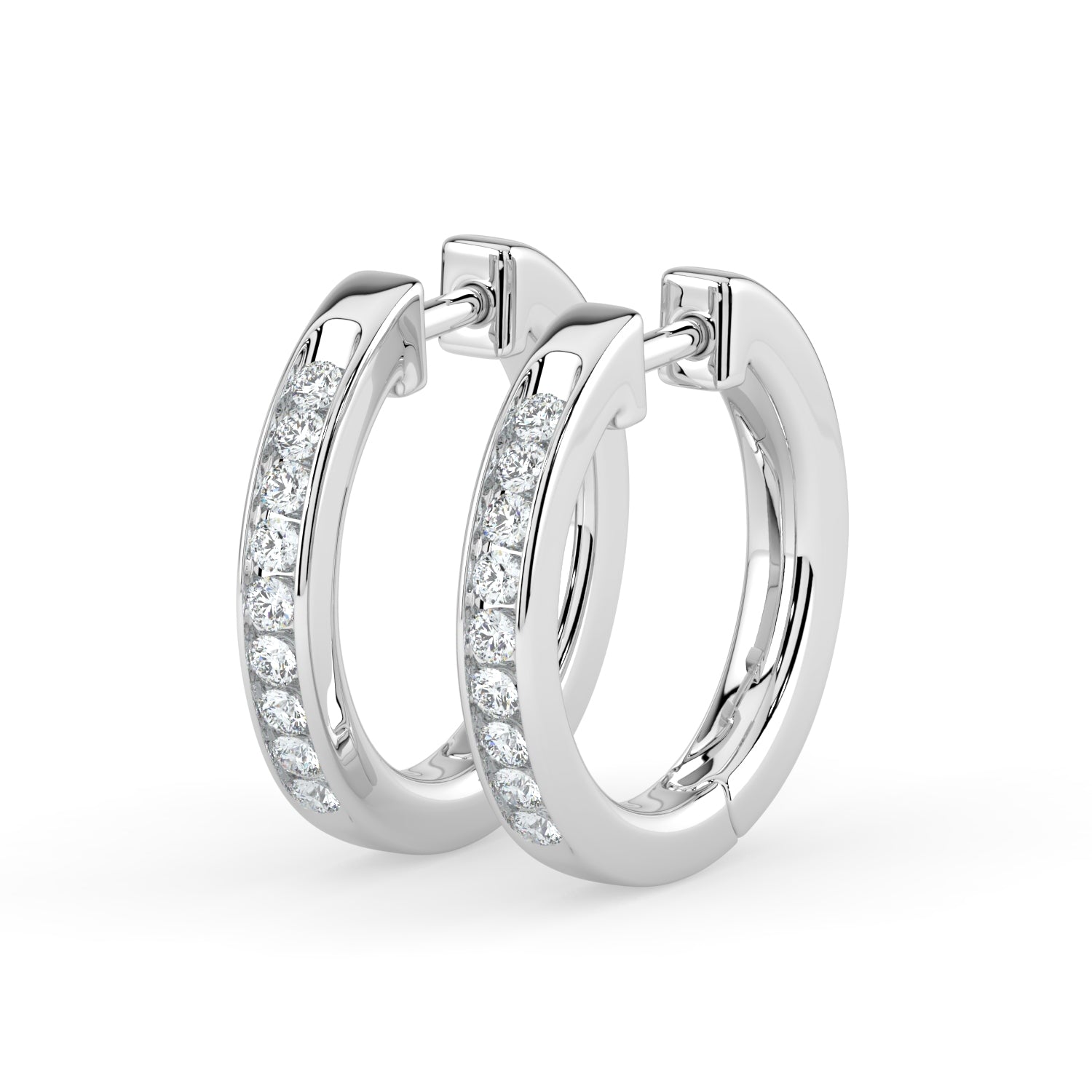 Hoop Diamond Earring