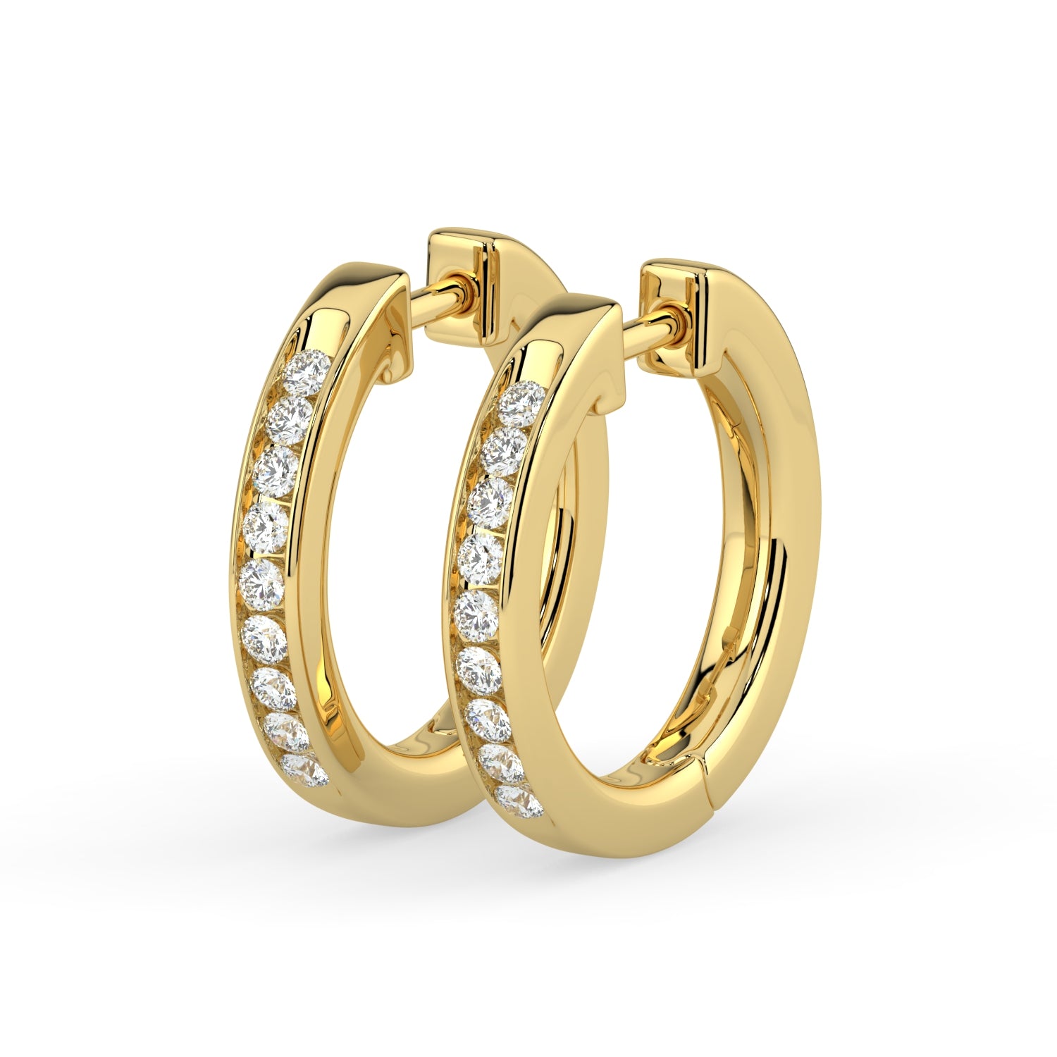 Hoop Diamond Earring