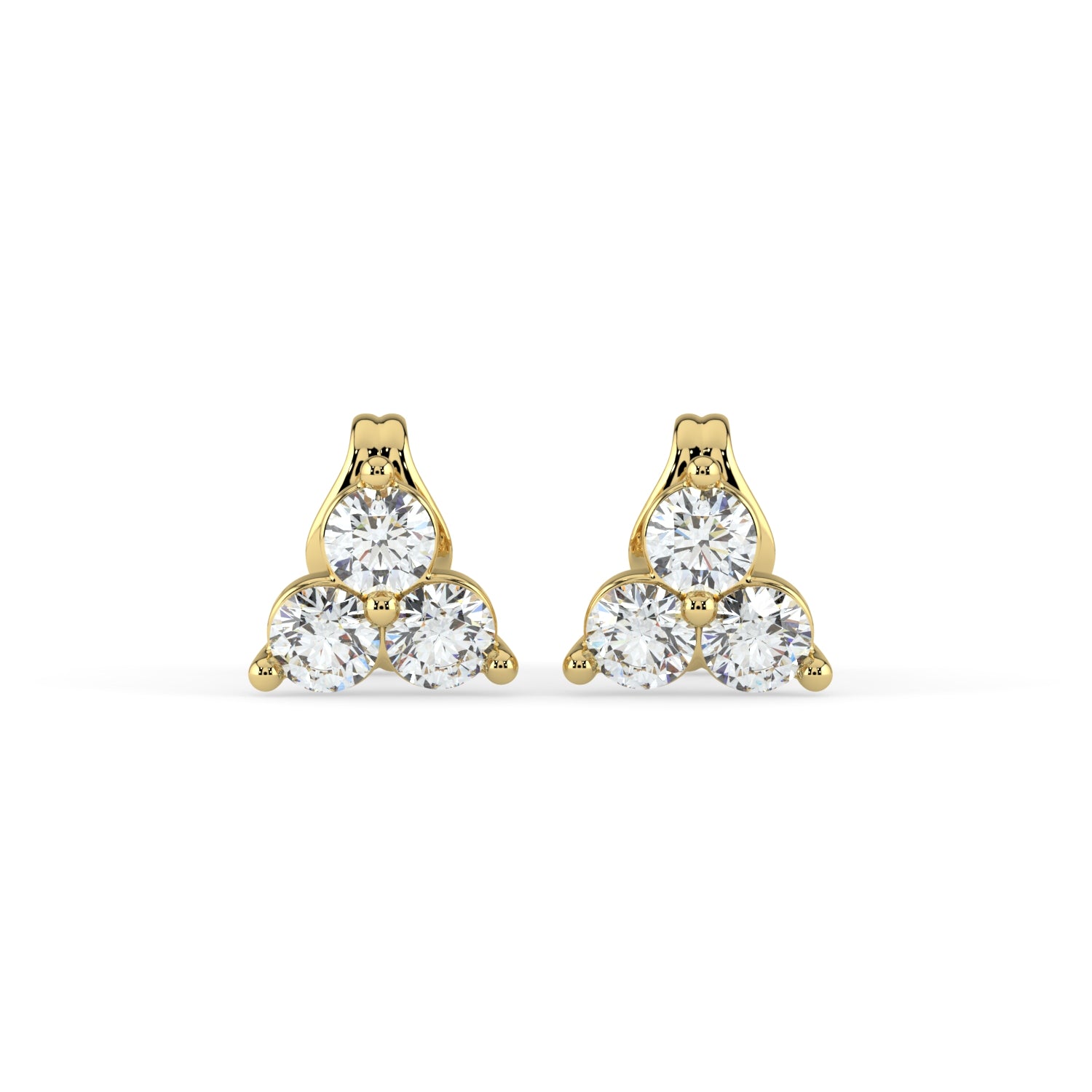 3 Stone Earring