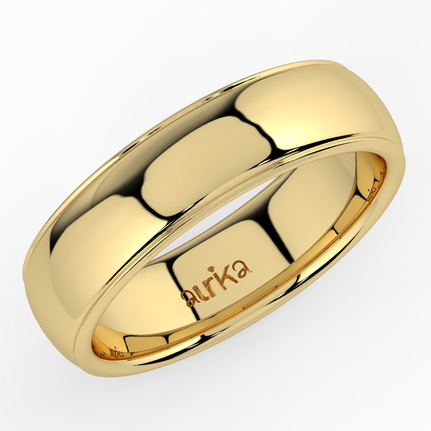 Curved Plain Wedding band