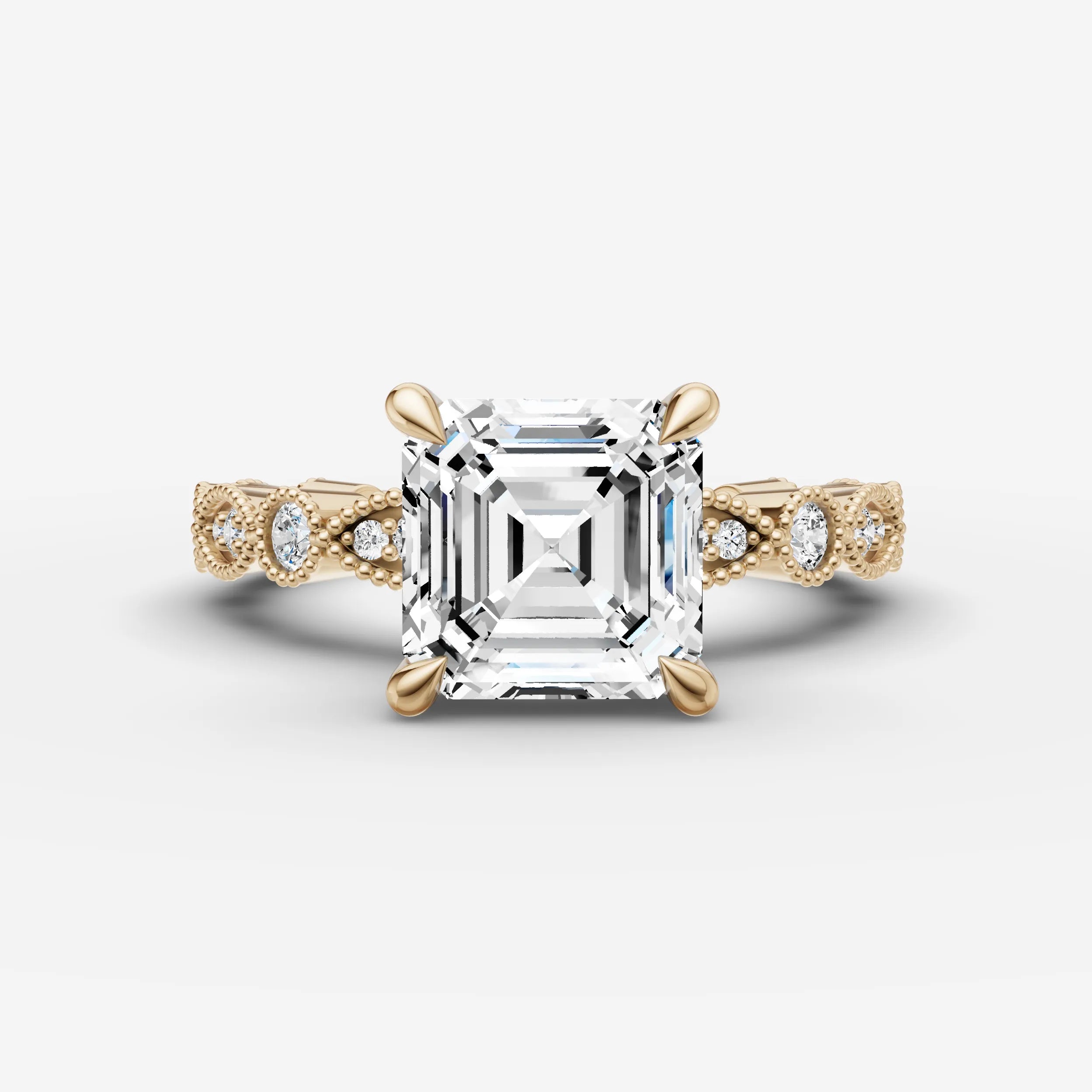 Vintage Pave - Asscher