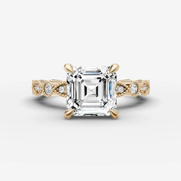 Vintage Pave - Asscher