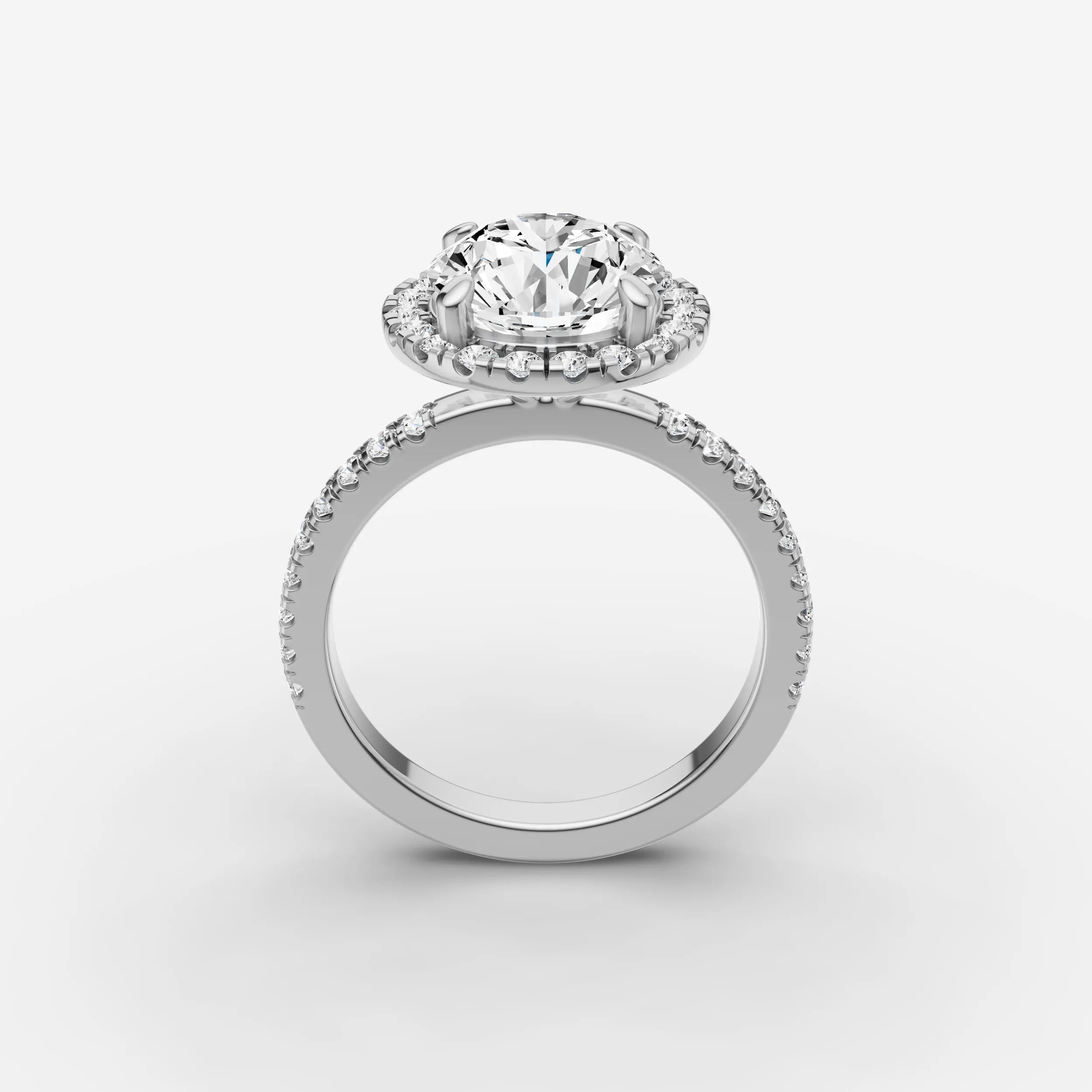 Halo & Pave - Round