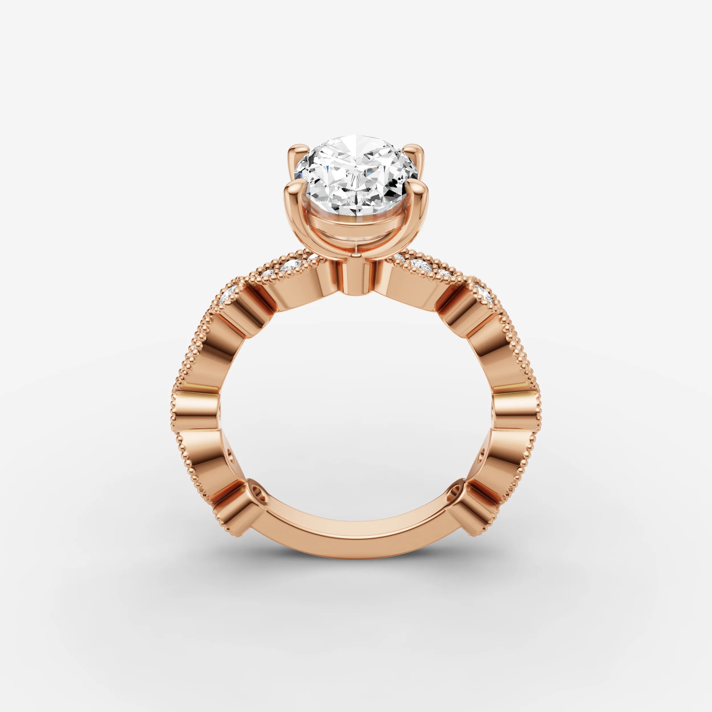 Vintage Pave - Oval