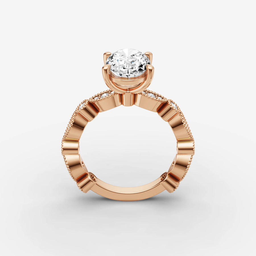 Vintage Pave - Oval