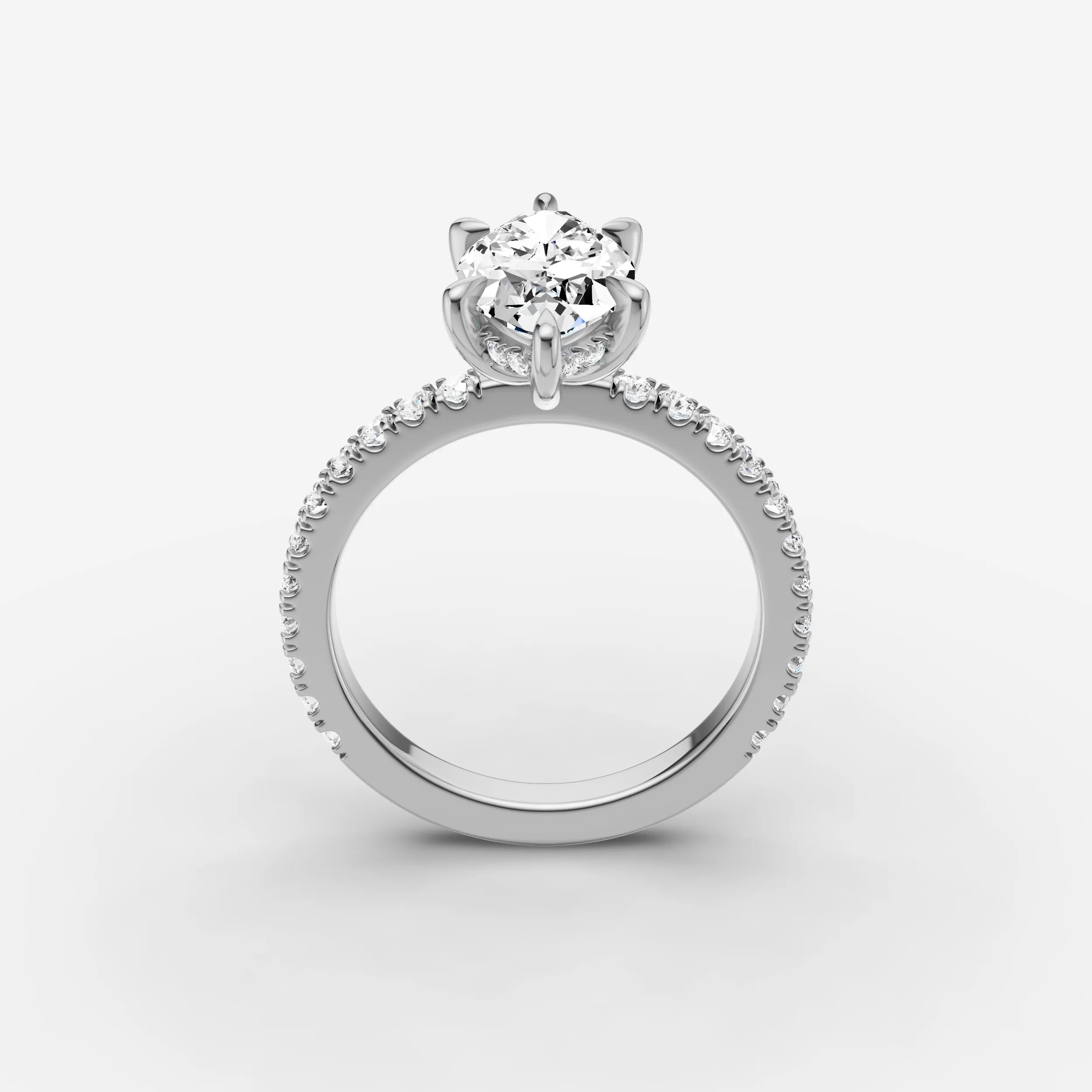 Hidden Halo & Pave - Marquise