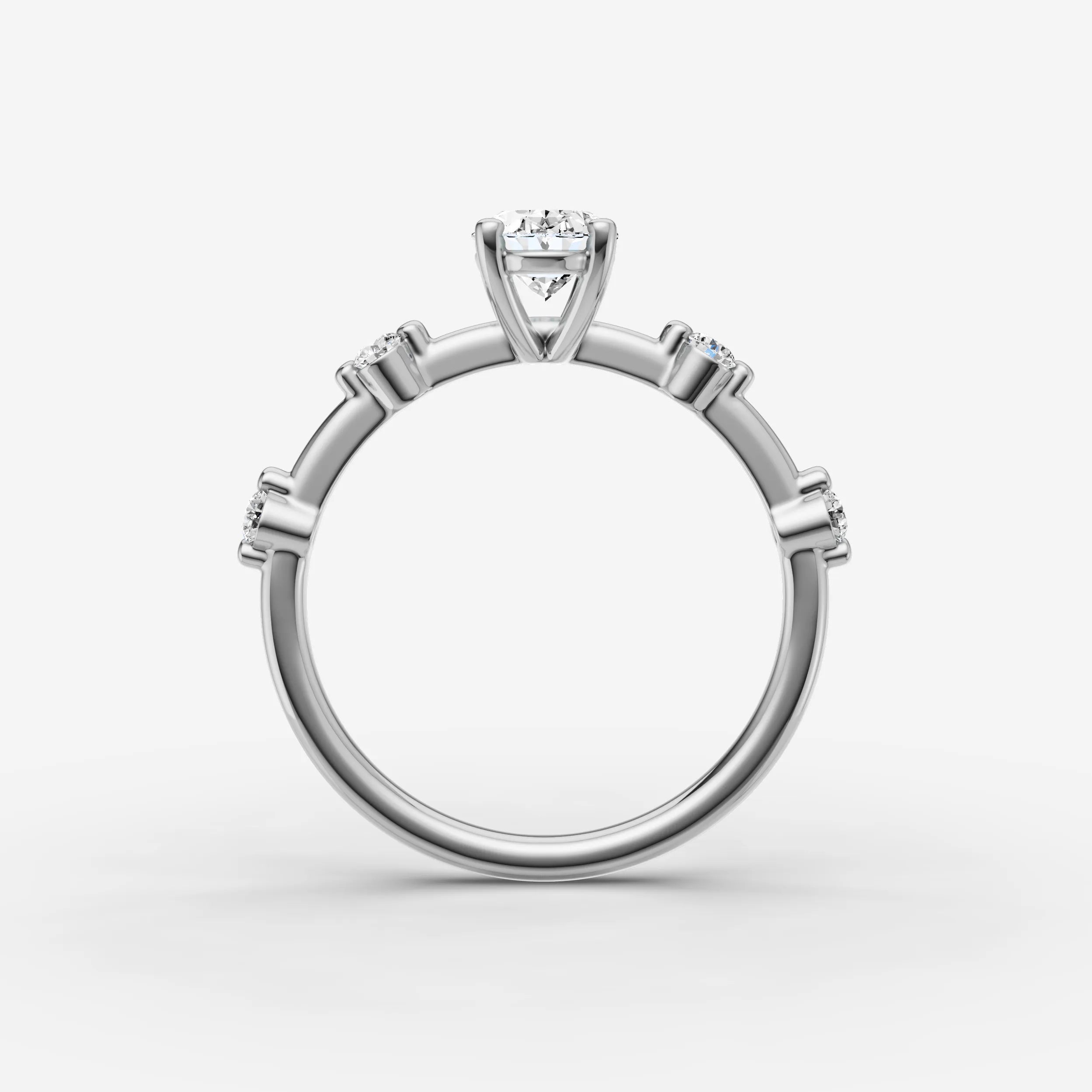 Dainty Pave - Oval