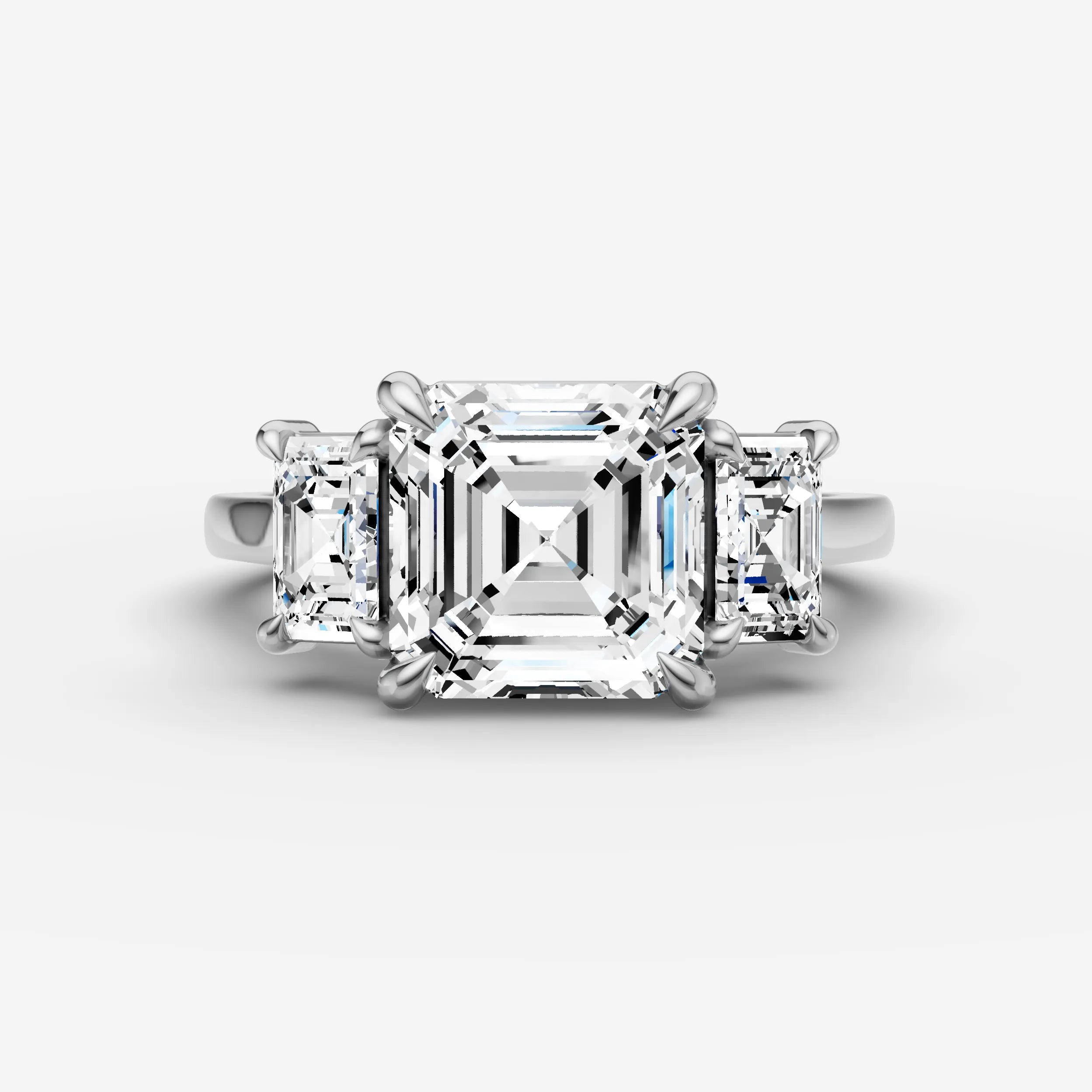 Three Stone - Asscher