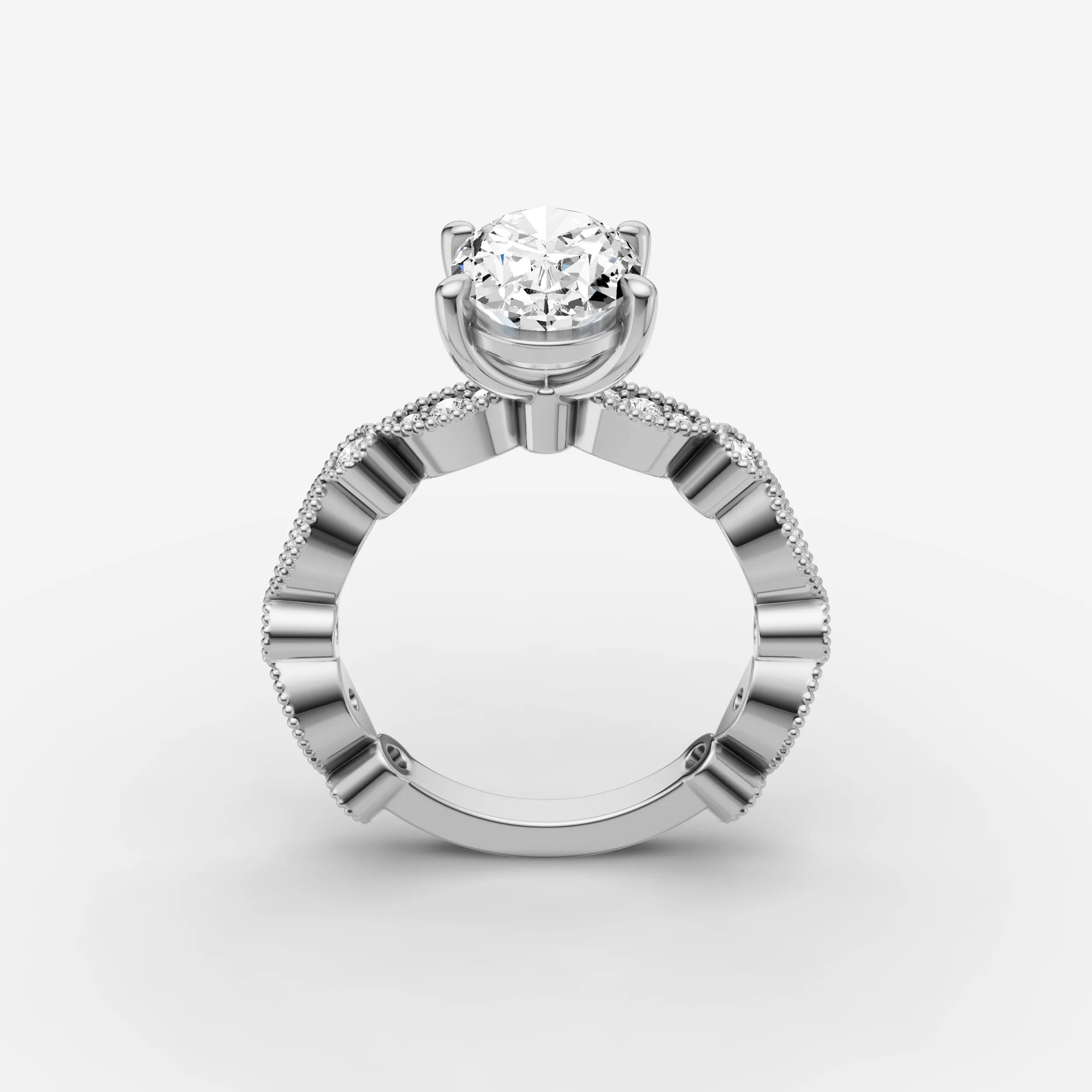Vintage Pave - Oval
