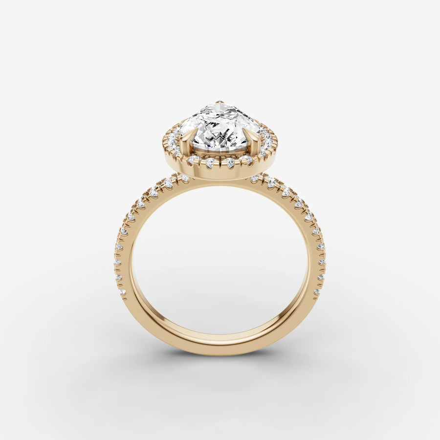 Halo & Pave - Pear