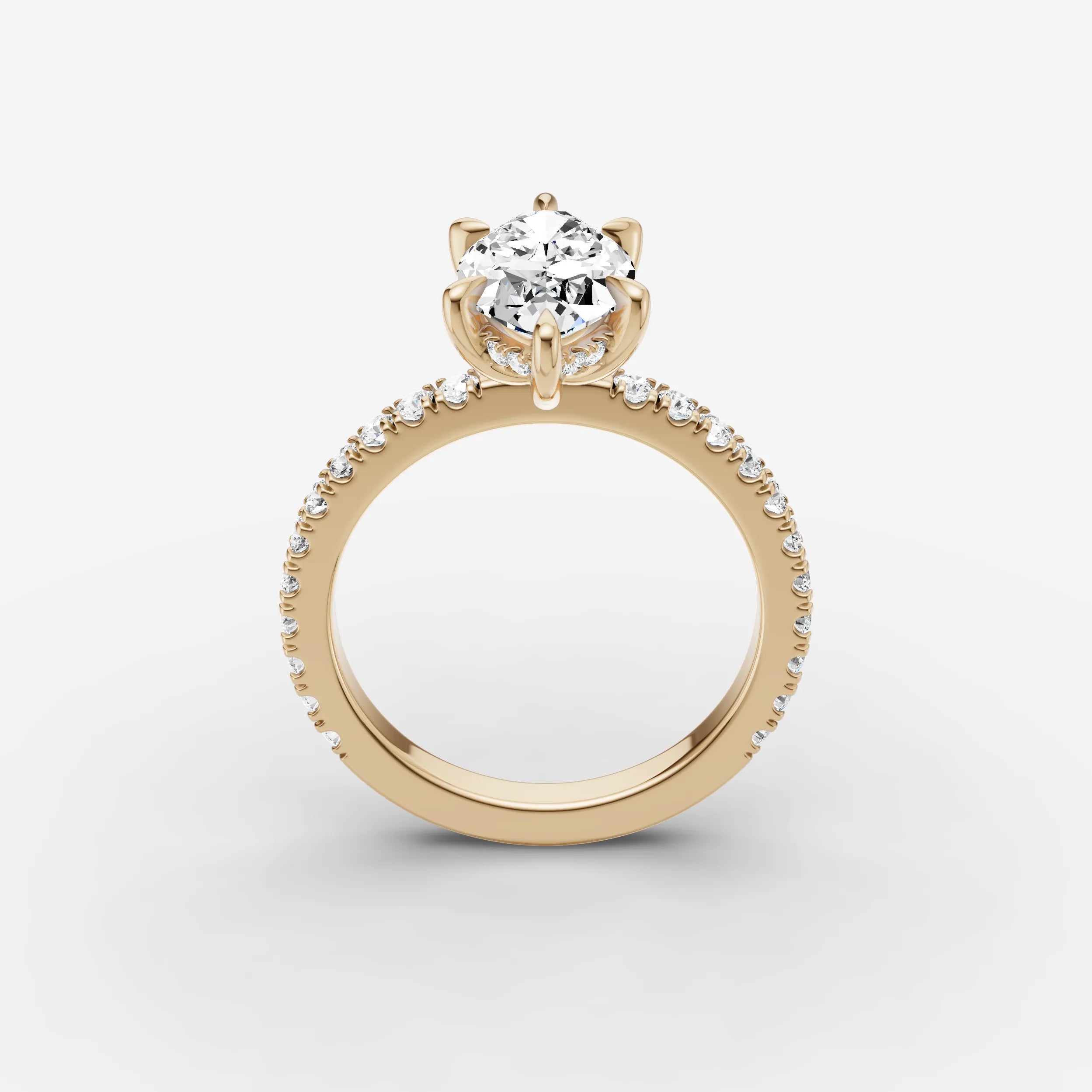Hidden Halo & Pave - Marquise