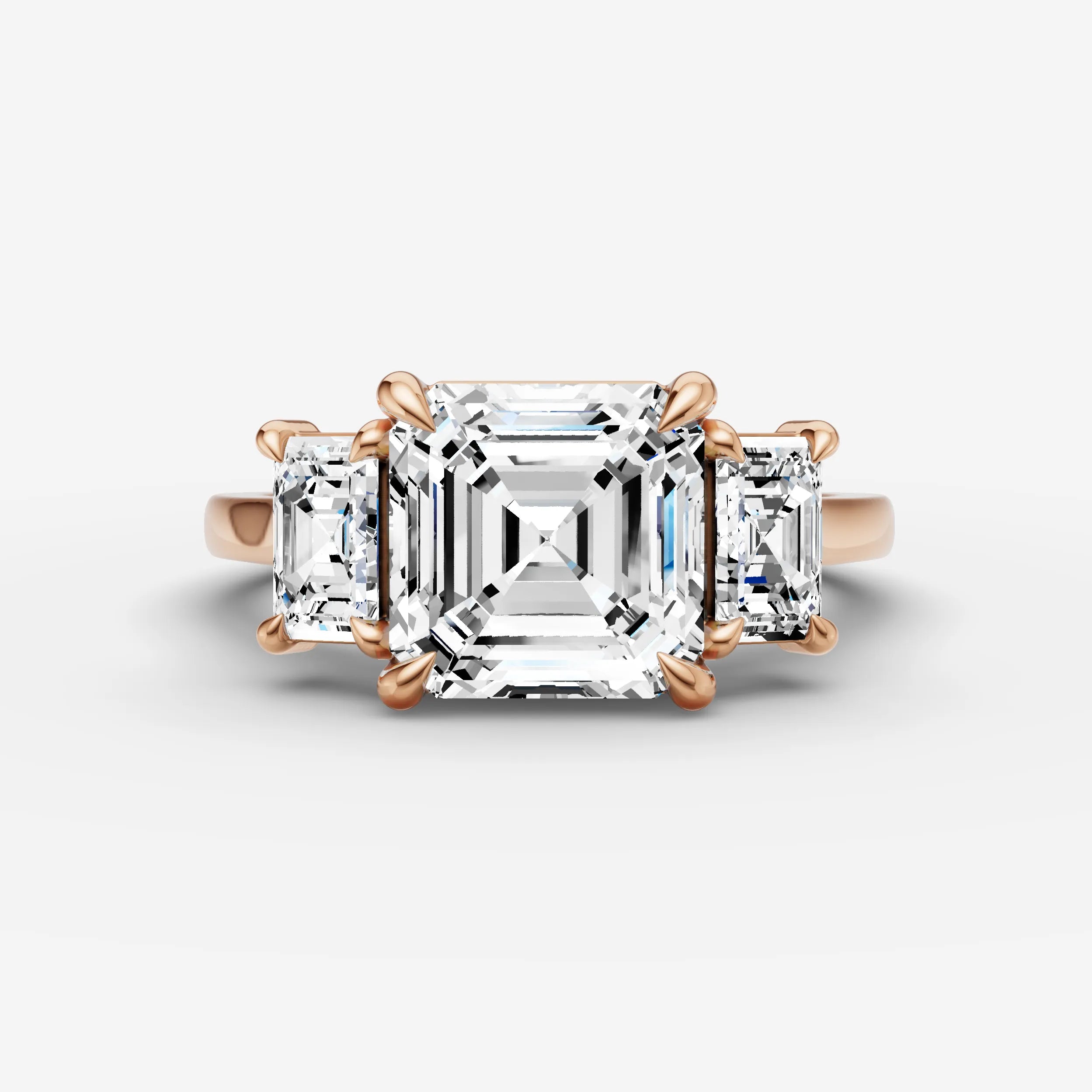 Three Stone - Asscher