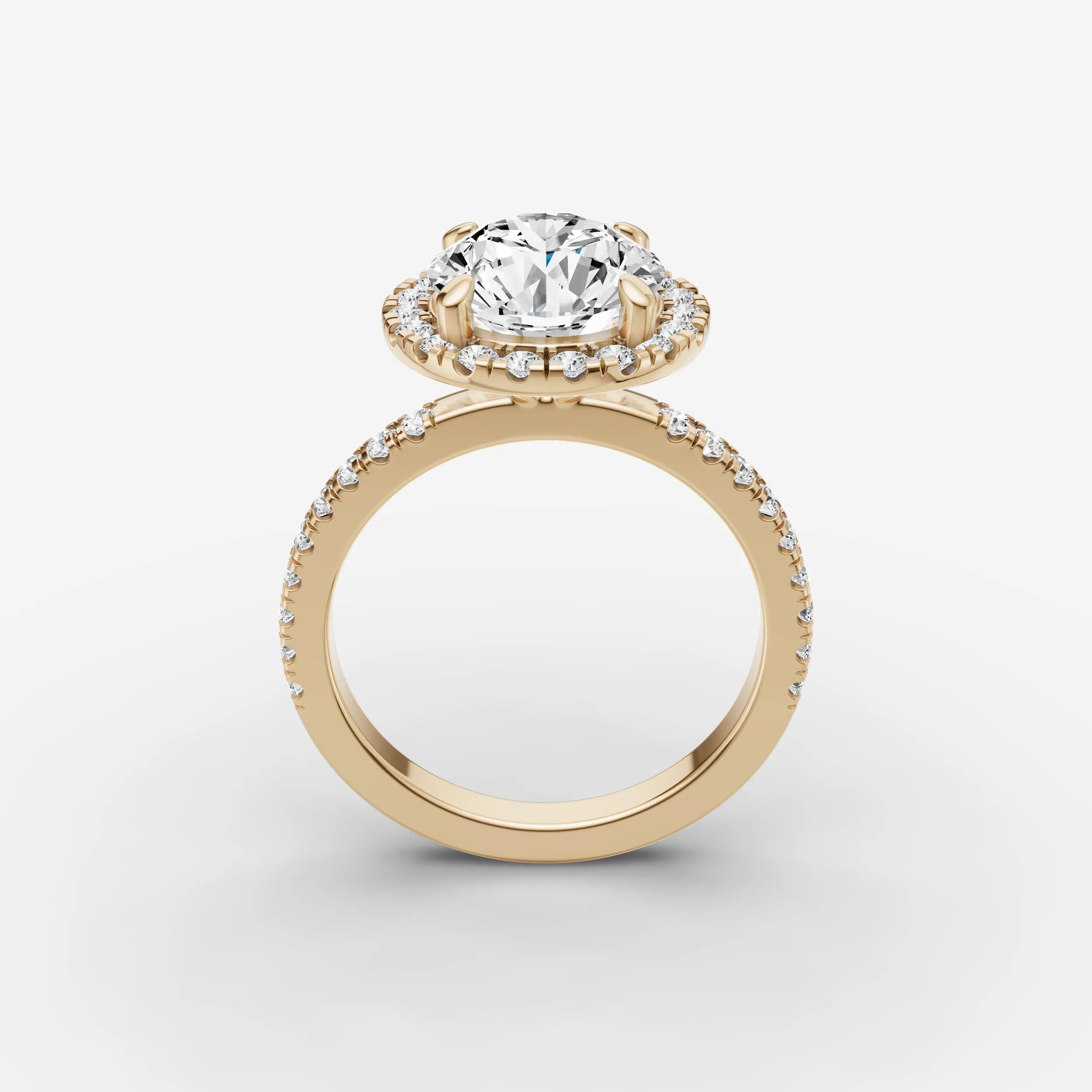Halo & Pave - Round