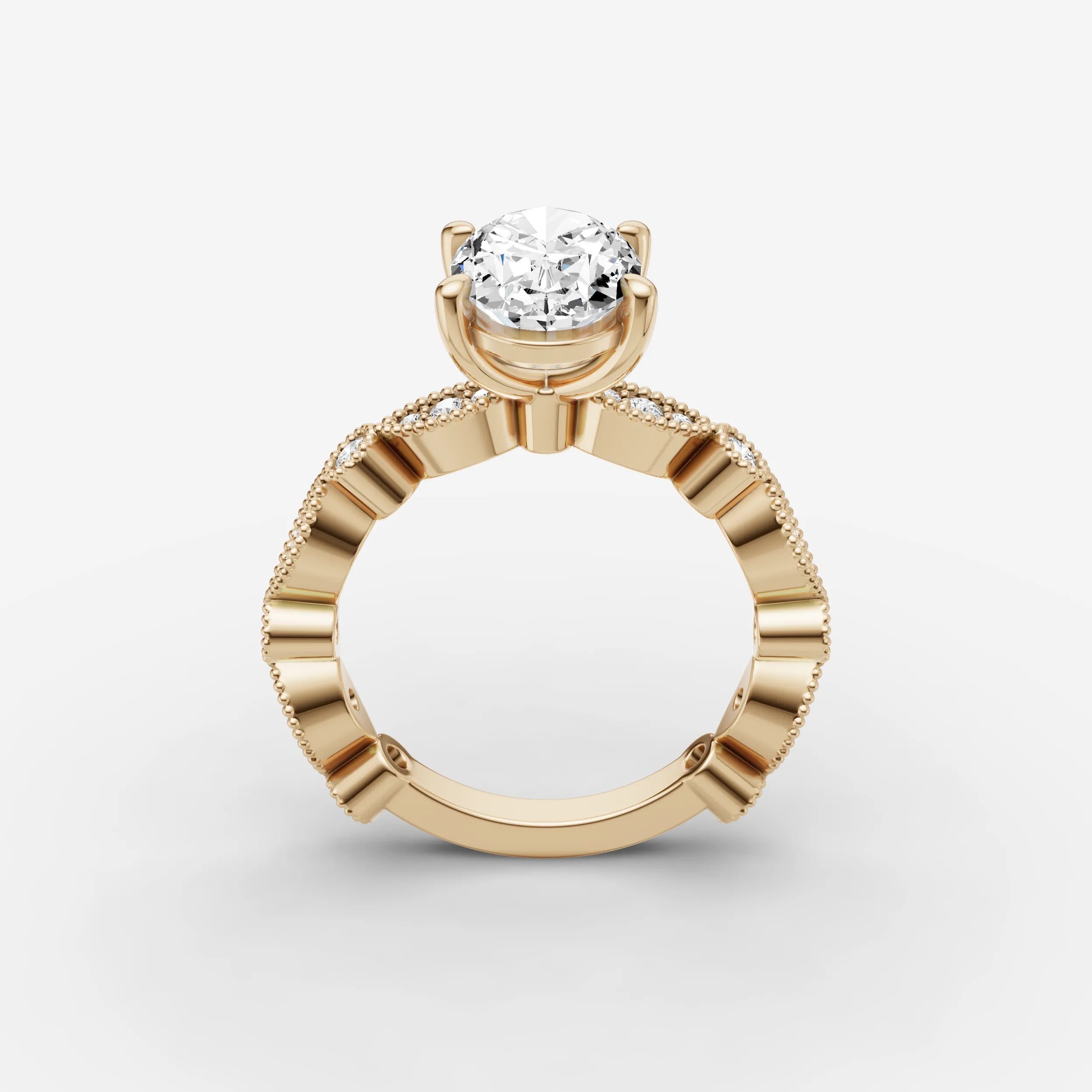 Vintage Pave - Oval
