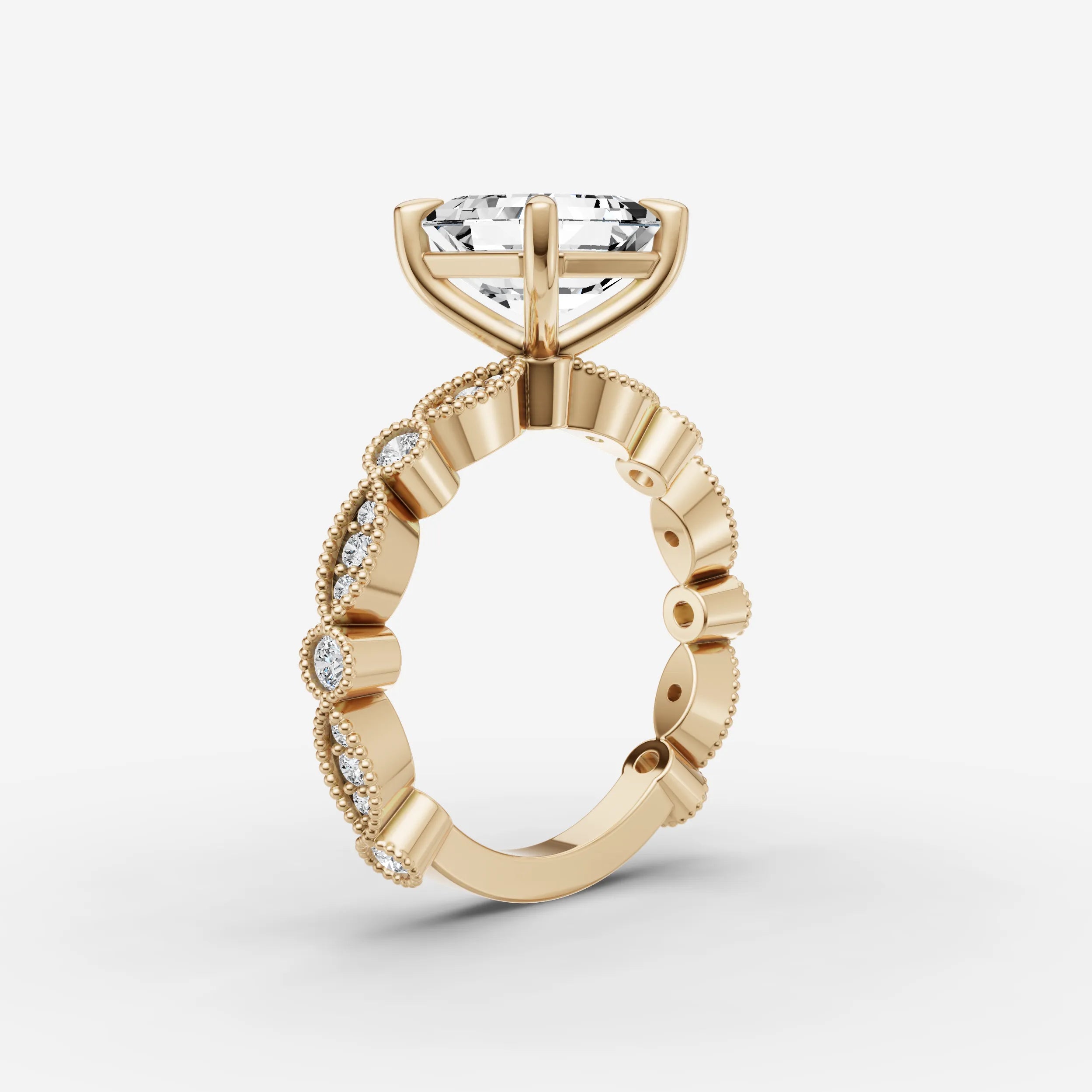 Vintage Pave - Asscher