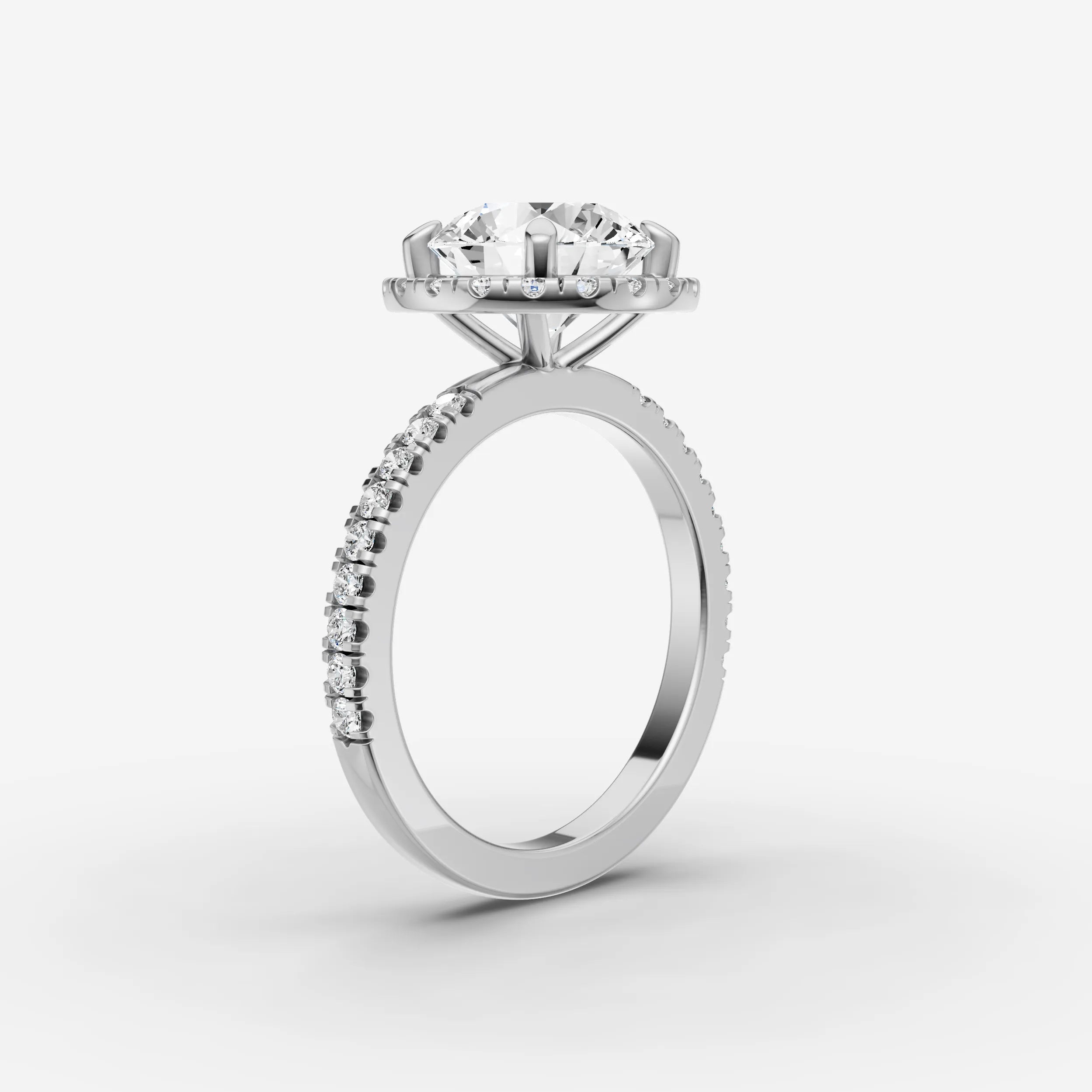 Halo & Pave - Round