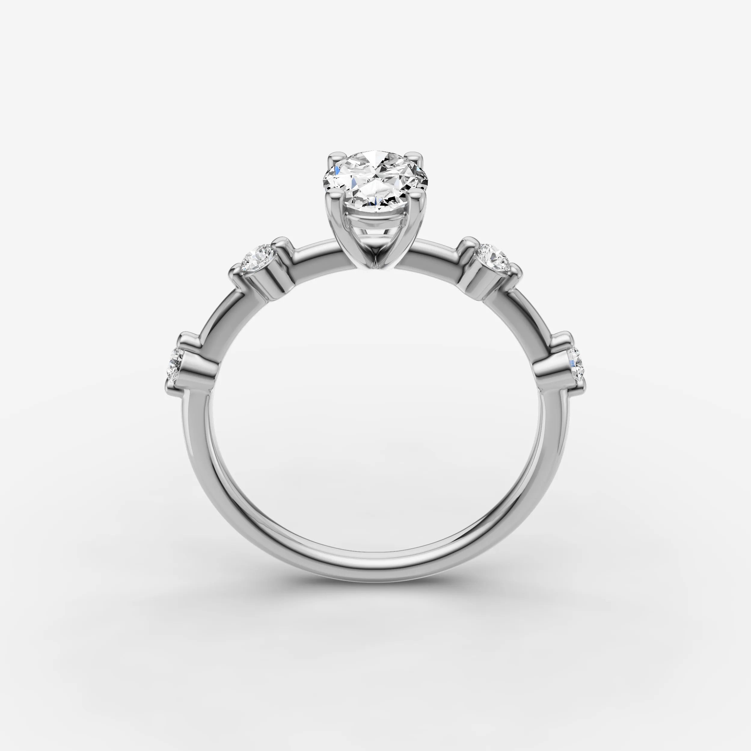Dainty Pave - Oval