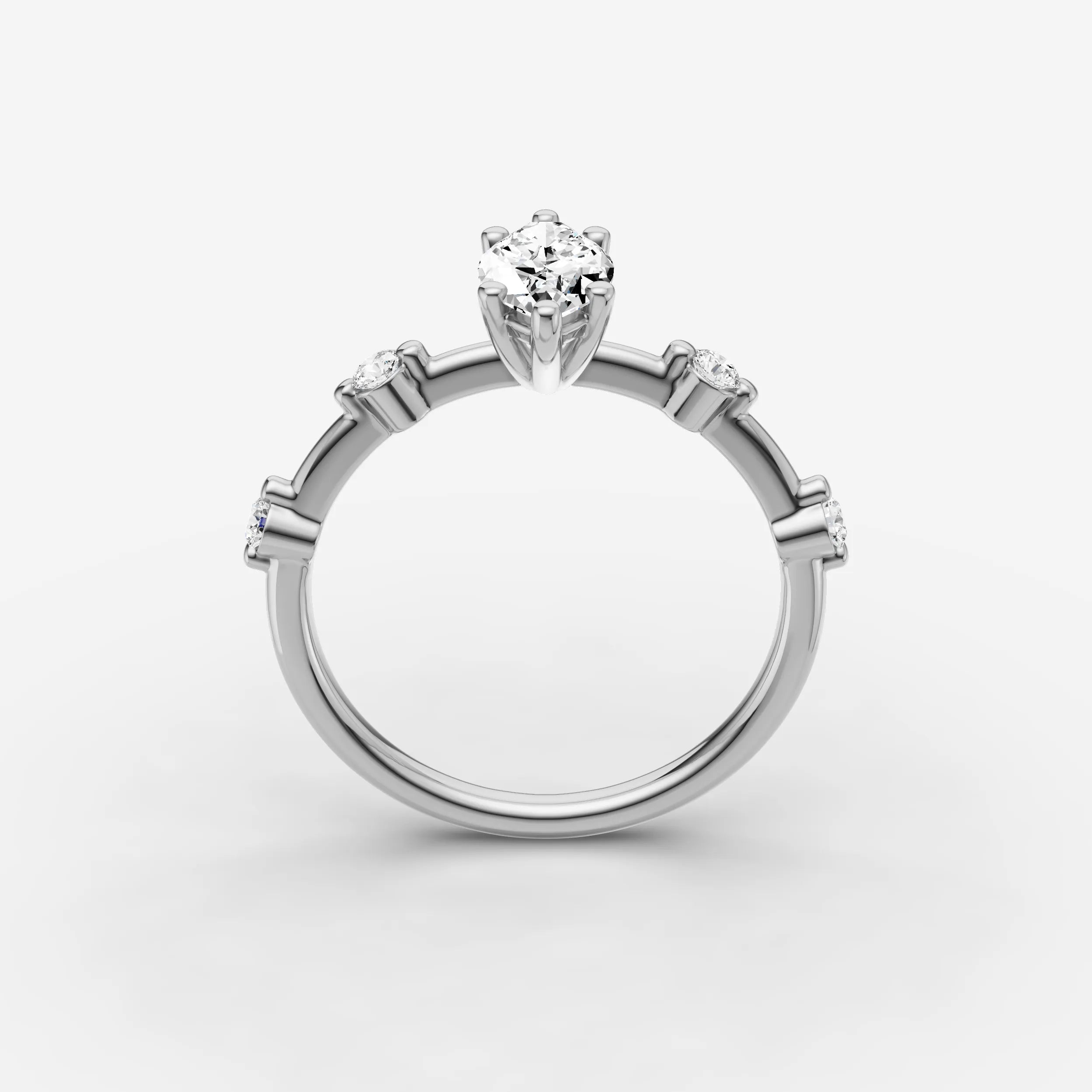 Dainty Pave - Marquise
