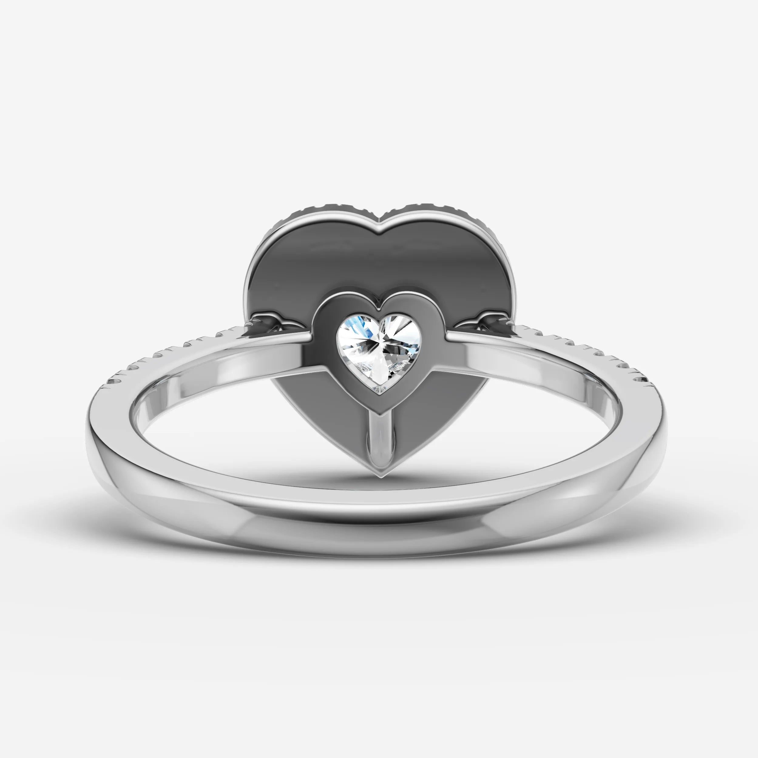 Halo & Pave - Heart