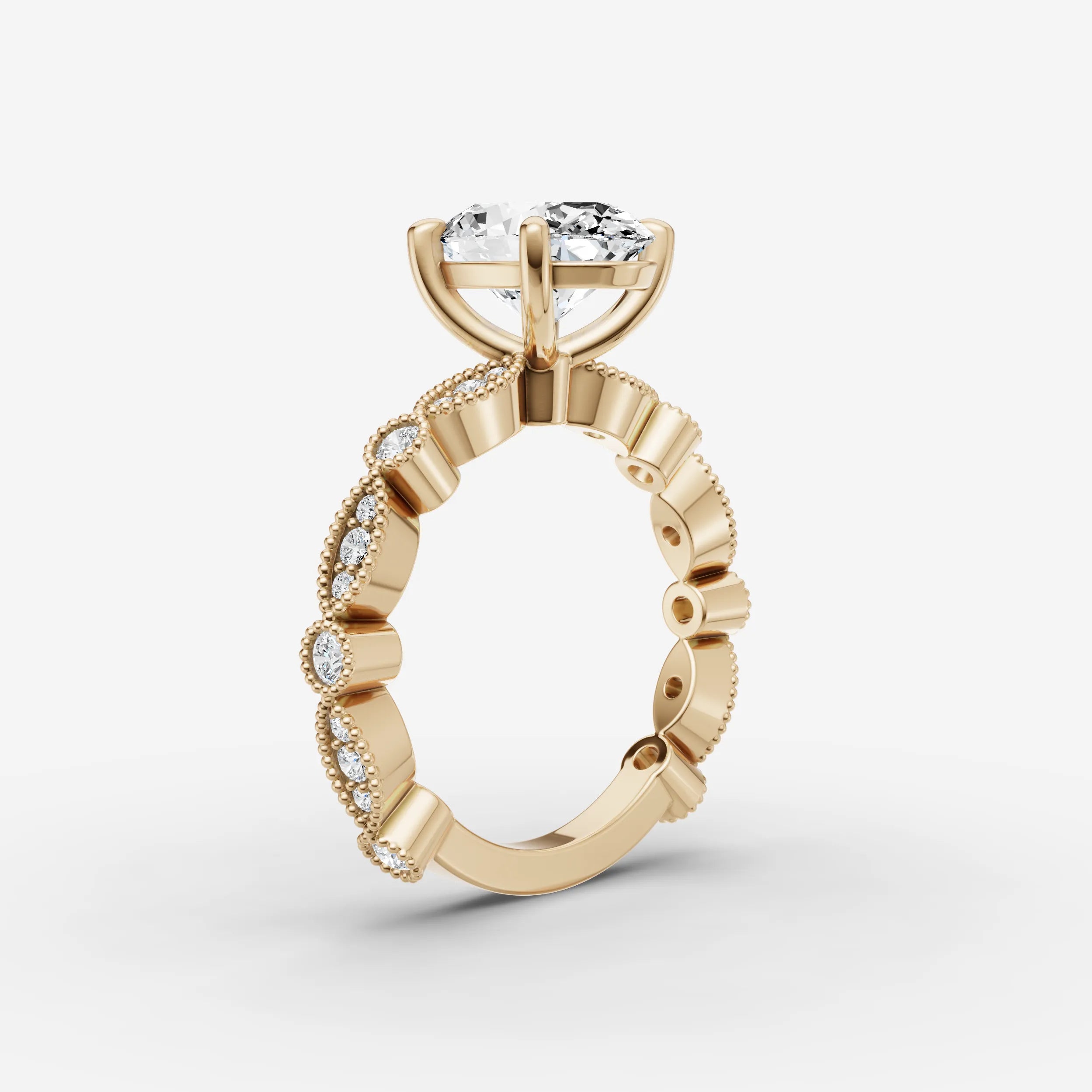 Vintage Pave - Oval