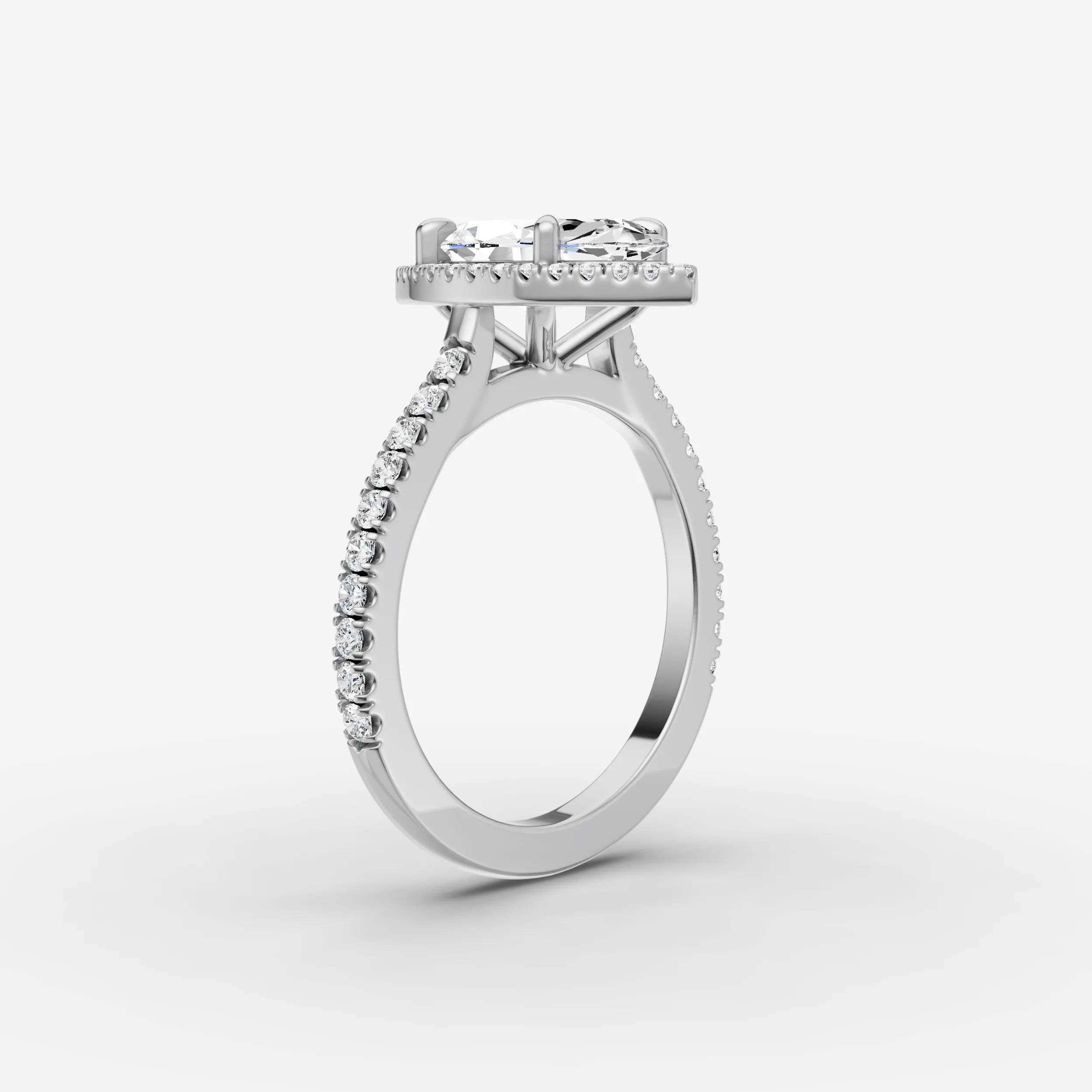 Halo & Pave - Marquise