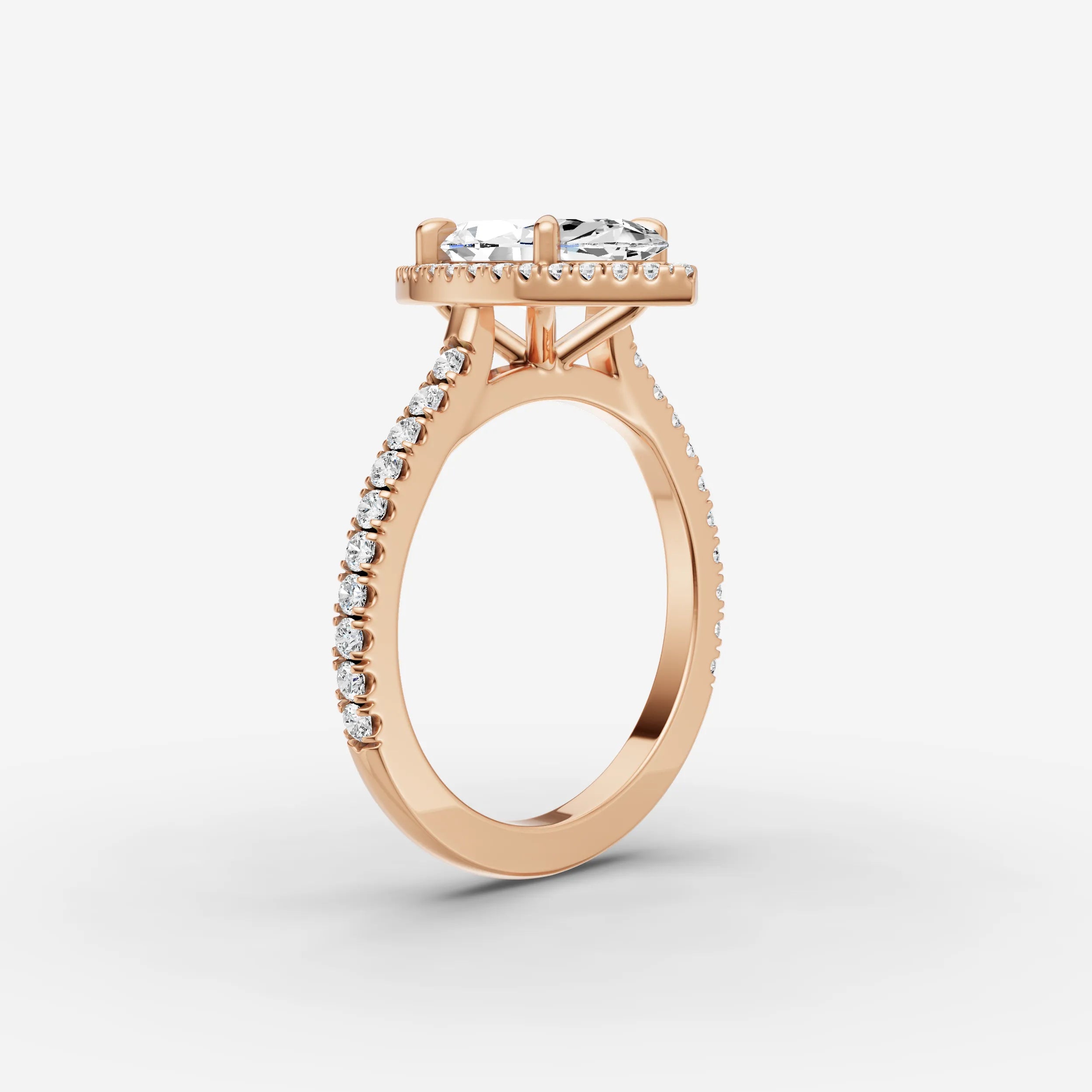 Halo & Pave - Marquise