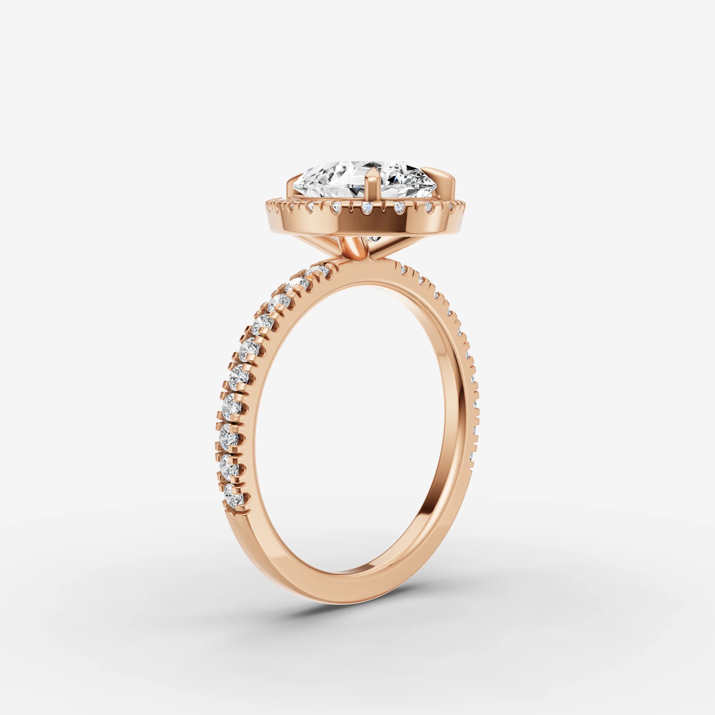 Halo & Pave - Pear