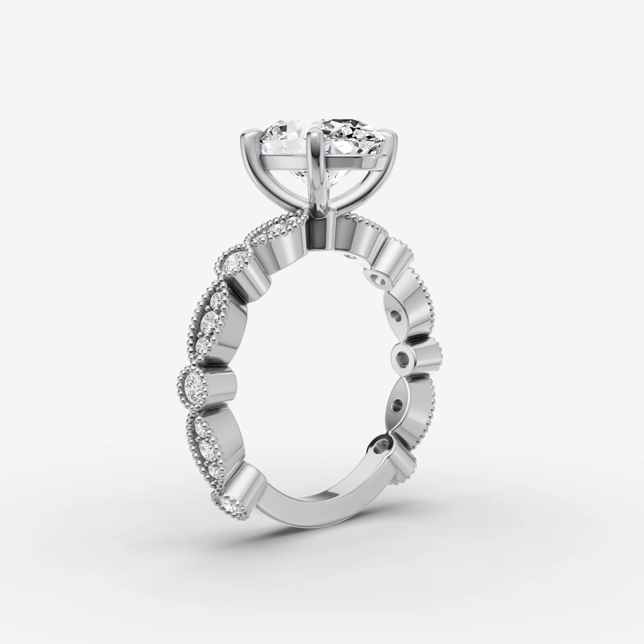 Vintage Pave - Oval