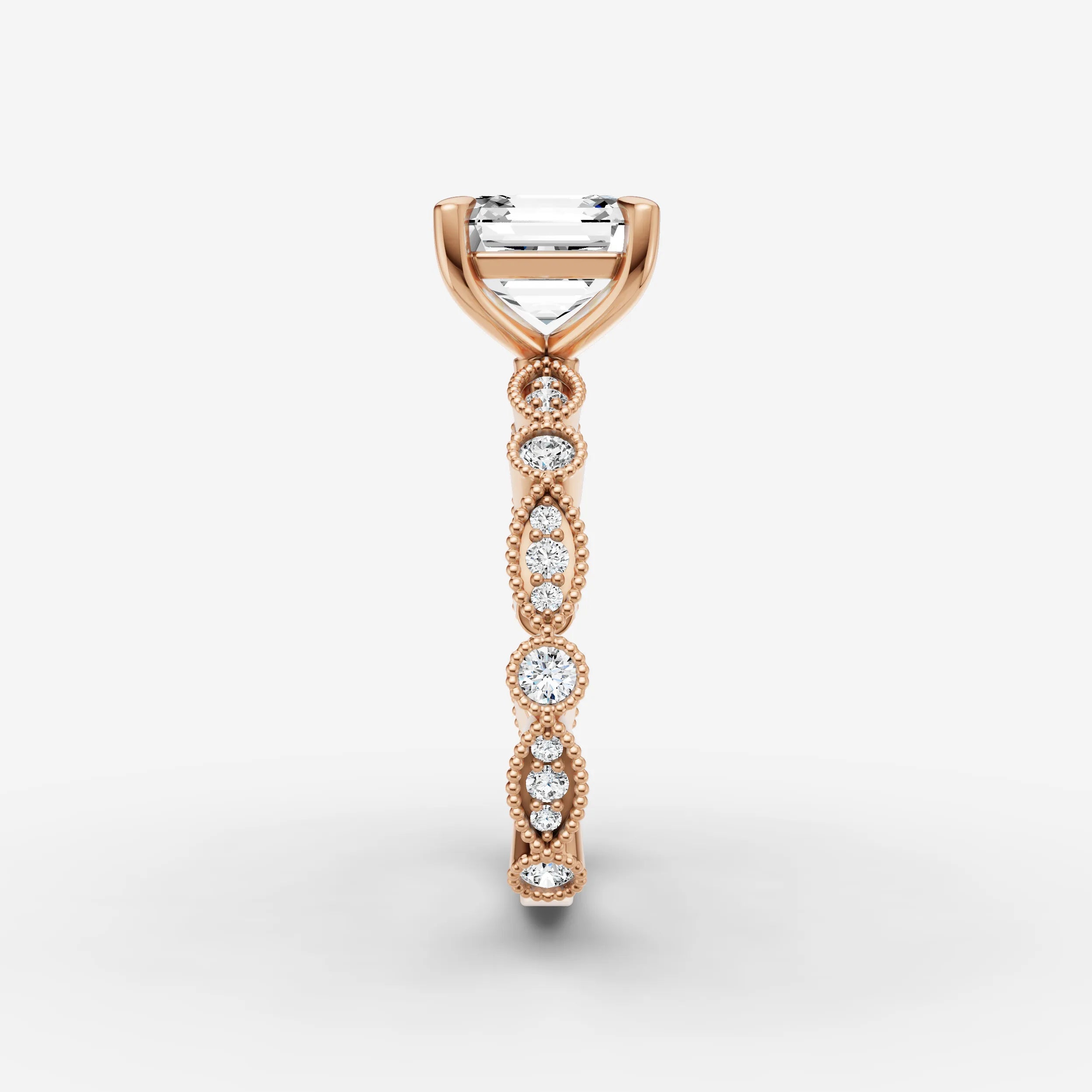 Vintage Pave - Asscher