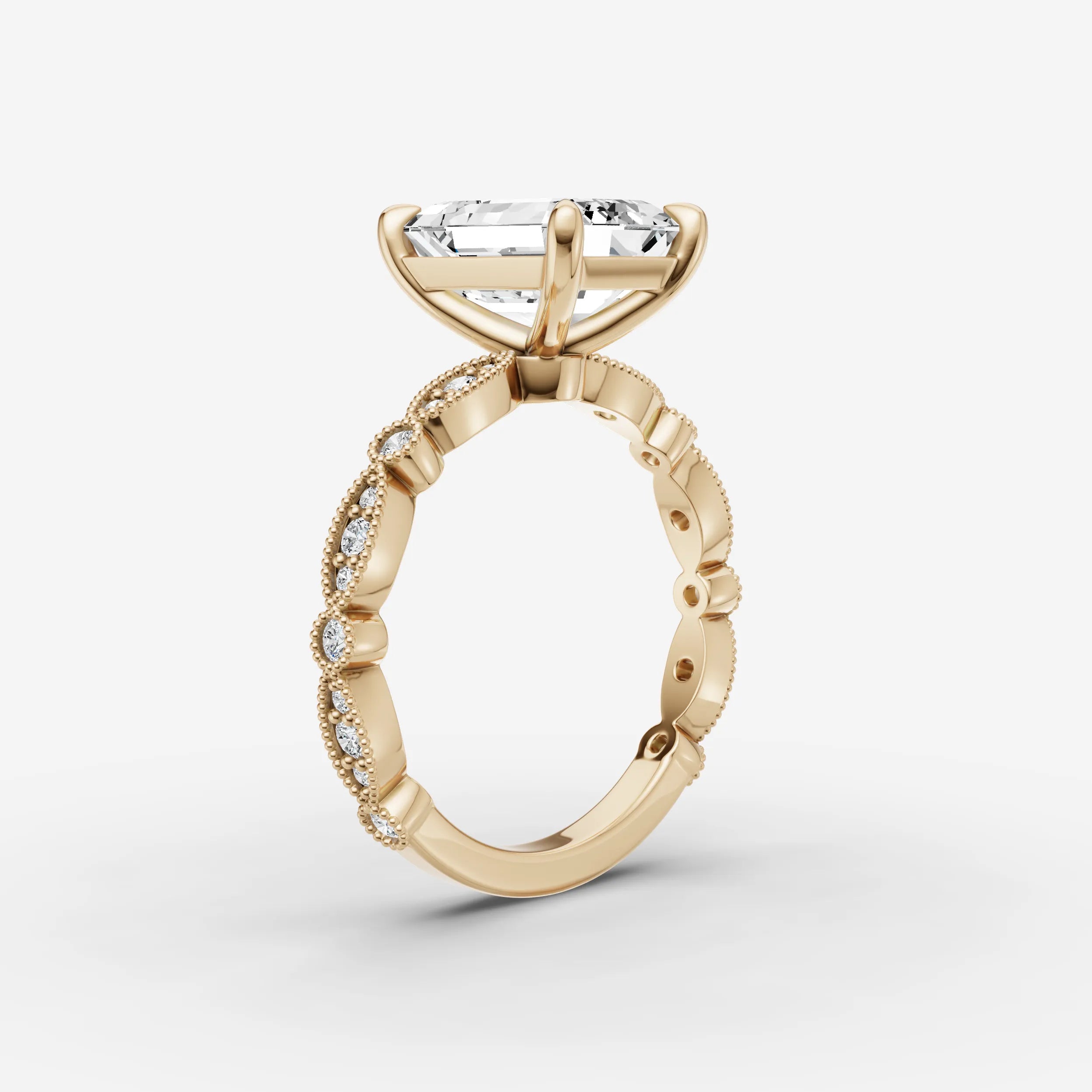 Vintage Pave - Emerald