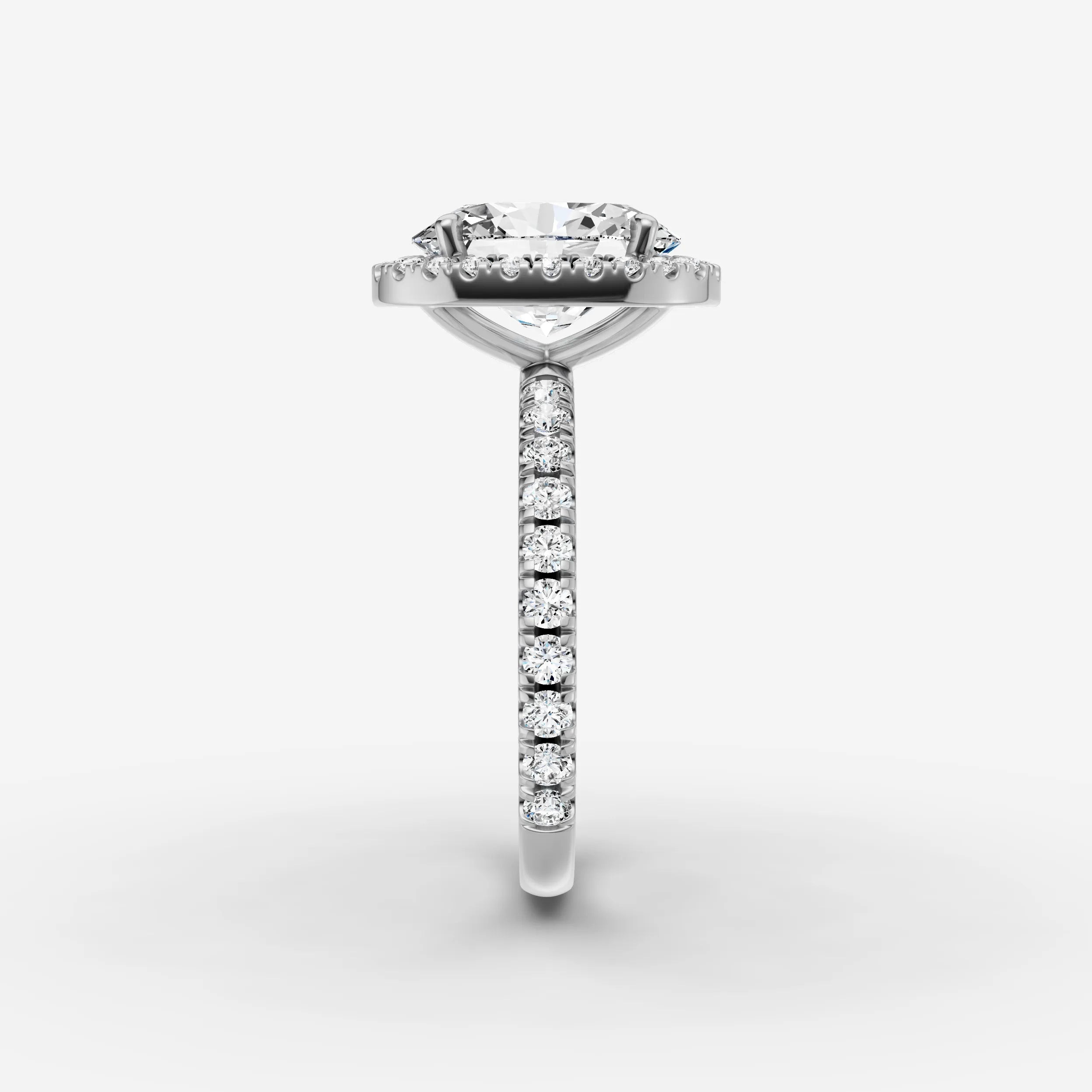 Halo & Pave - Oval