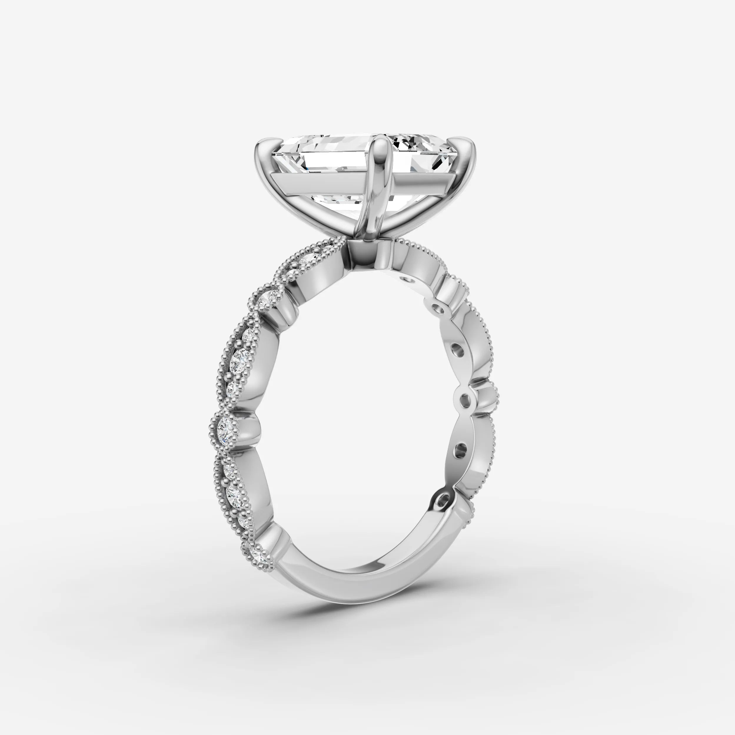 Vintage Pave - Emerald